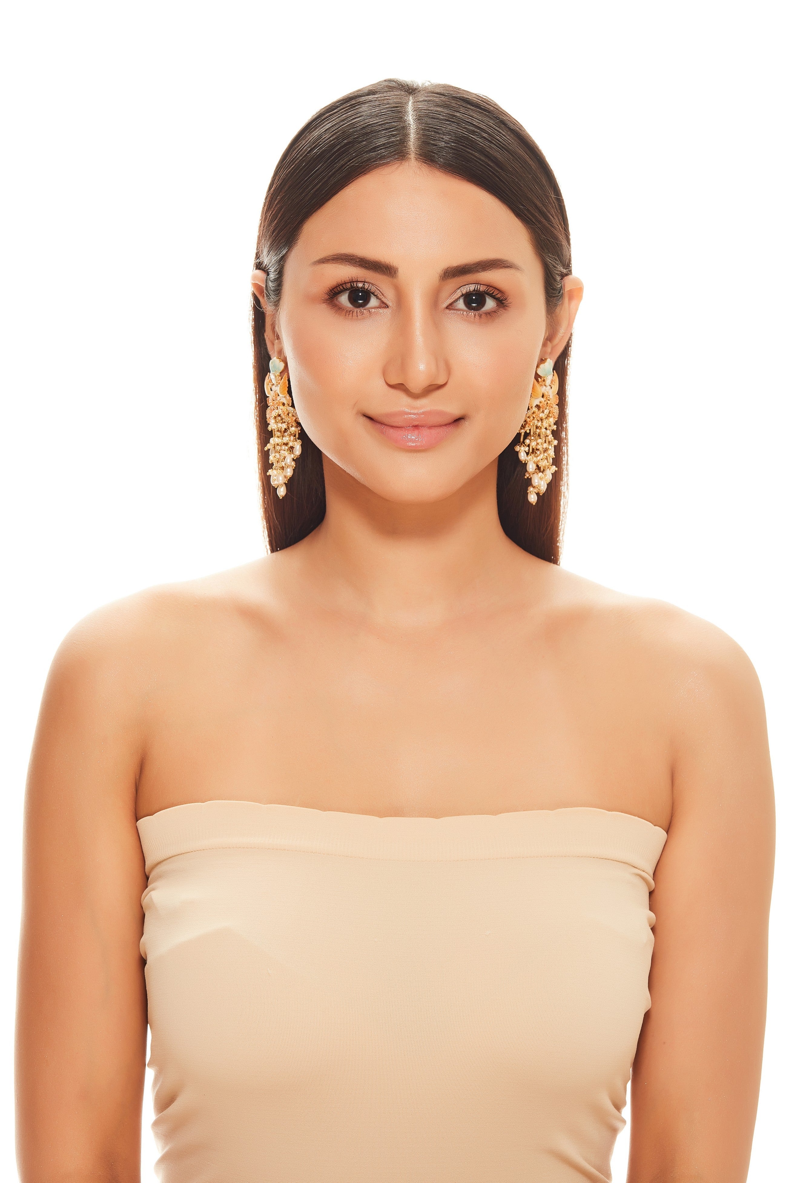 Pearl Cluster Earrings