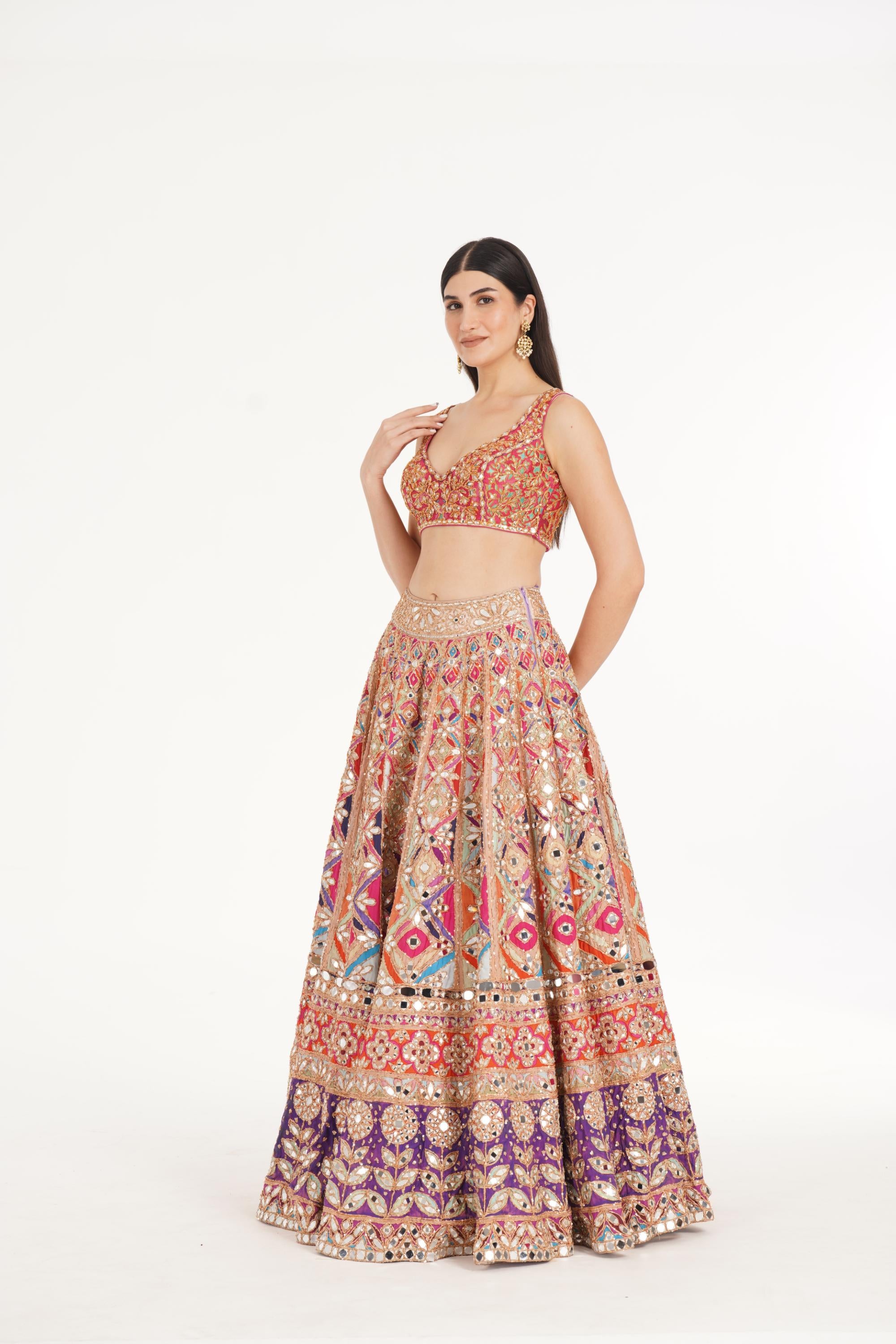 REBECCA PASTEL LEHENGA SET