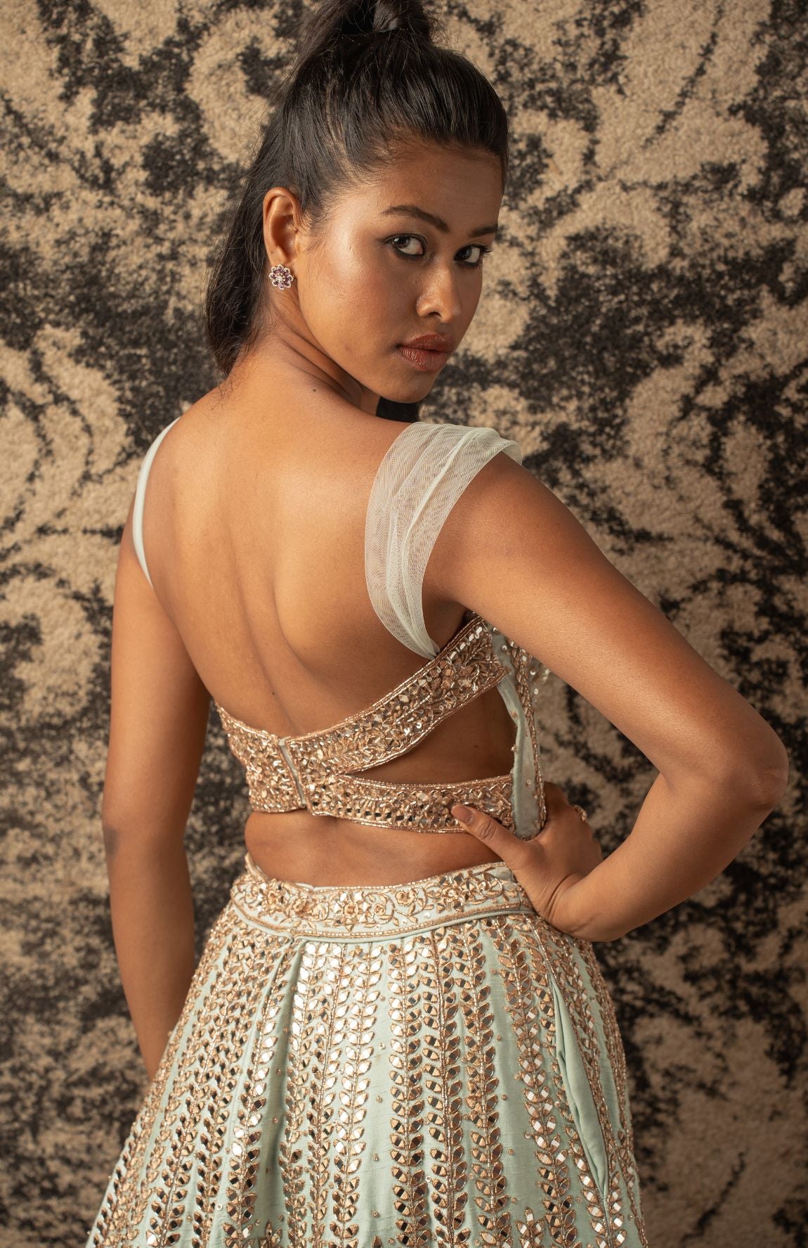 Mint Green Lehenga Set