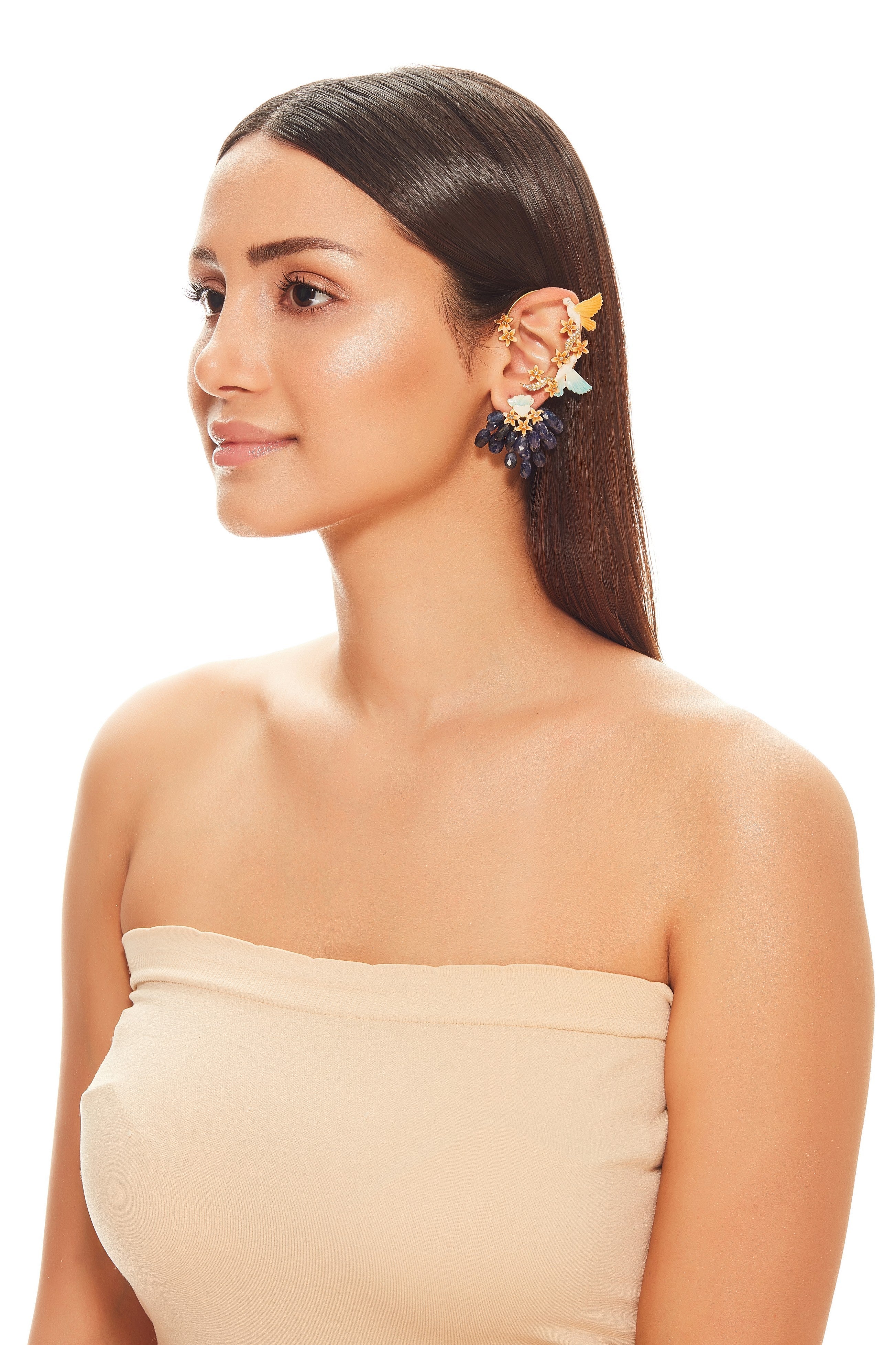 Blue Sapphire Karen Earrings