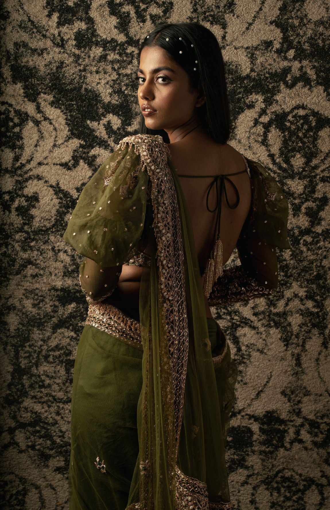 Olive Saree