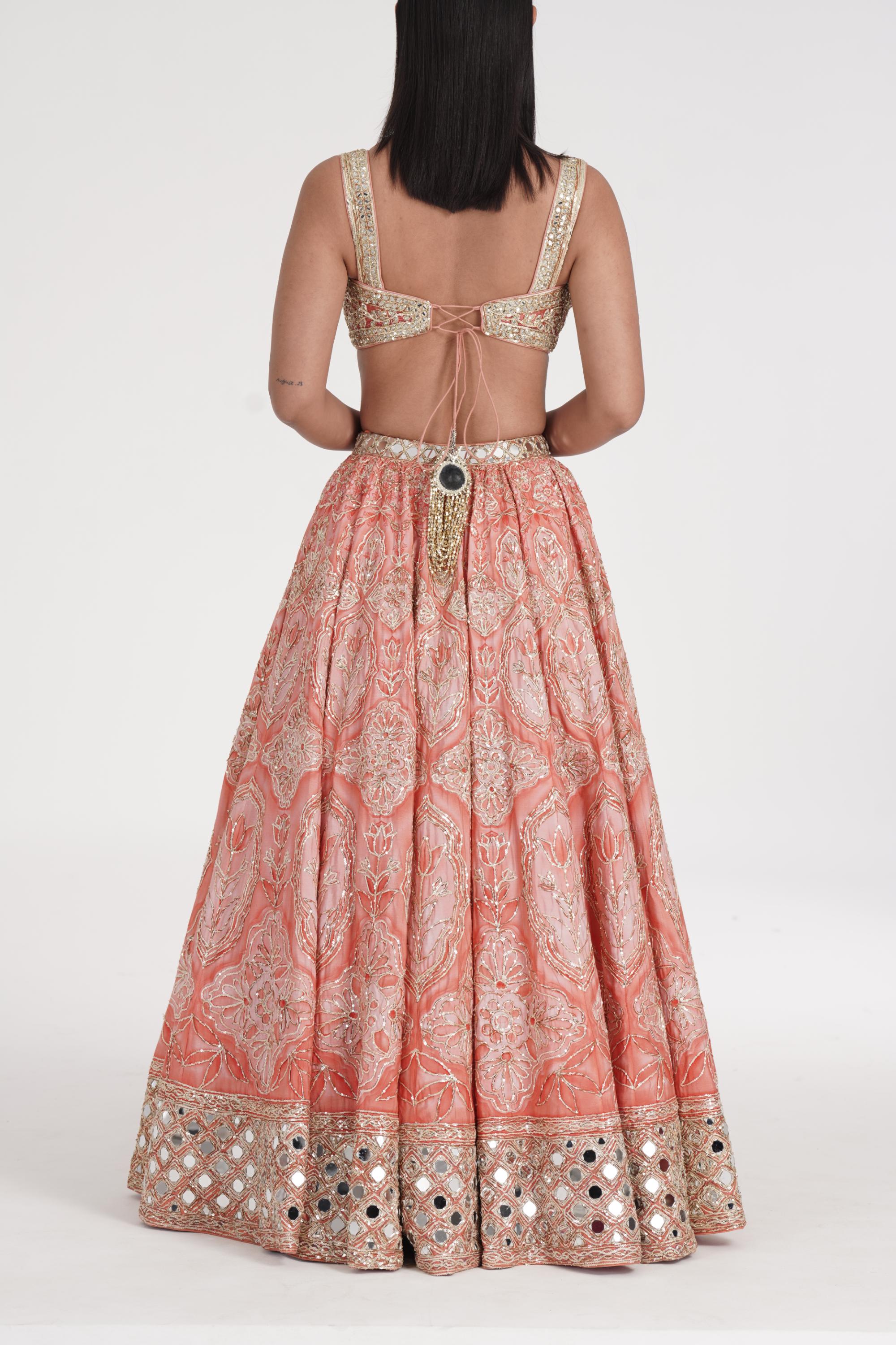 SAFRON PALE LEHENGA SET