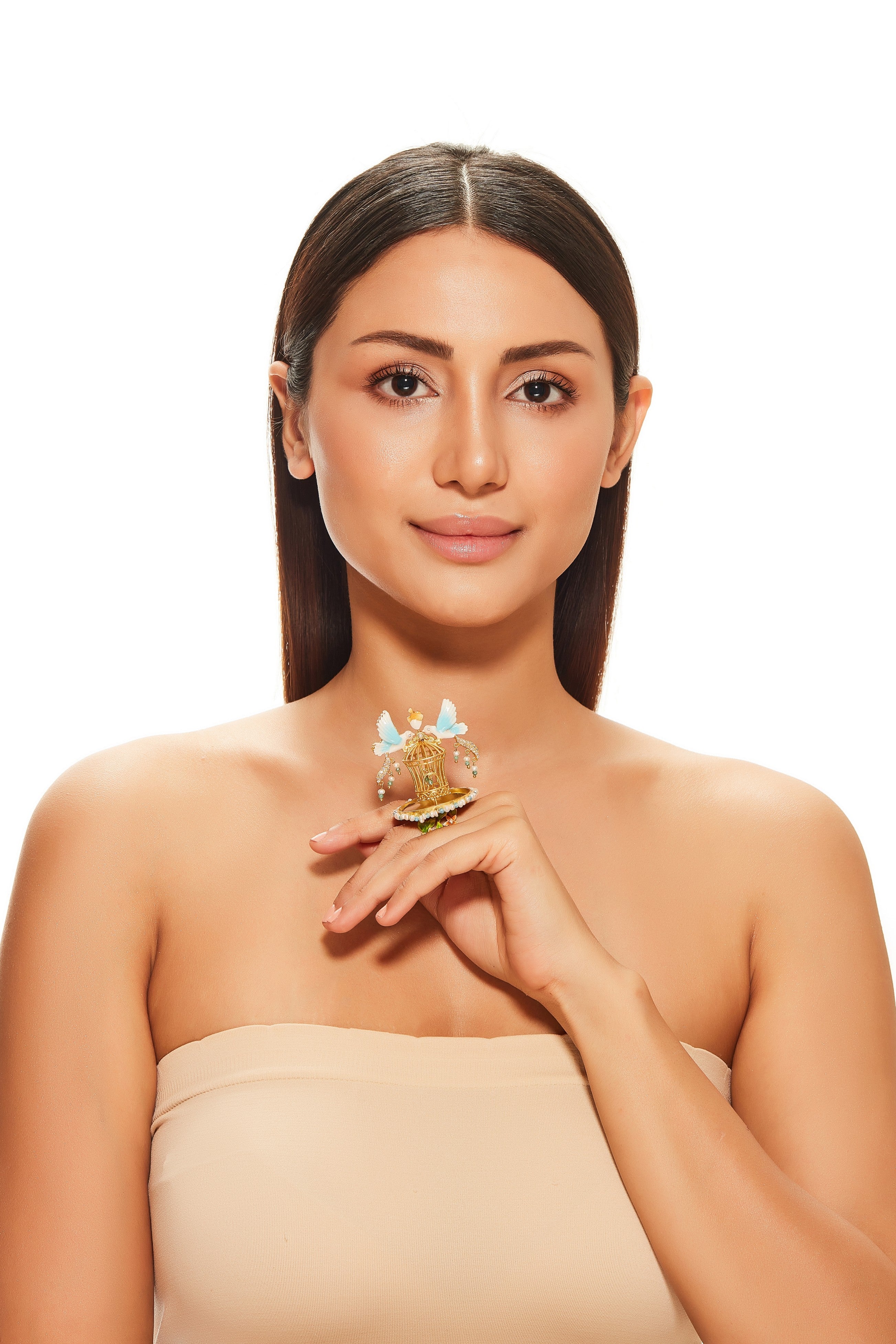 Rotating Bird Cage Ring