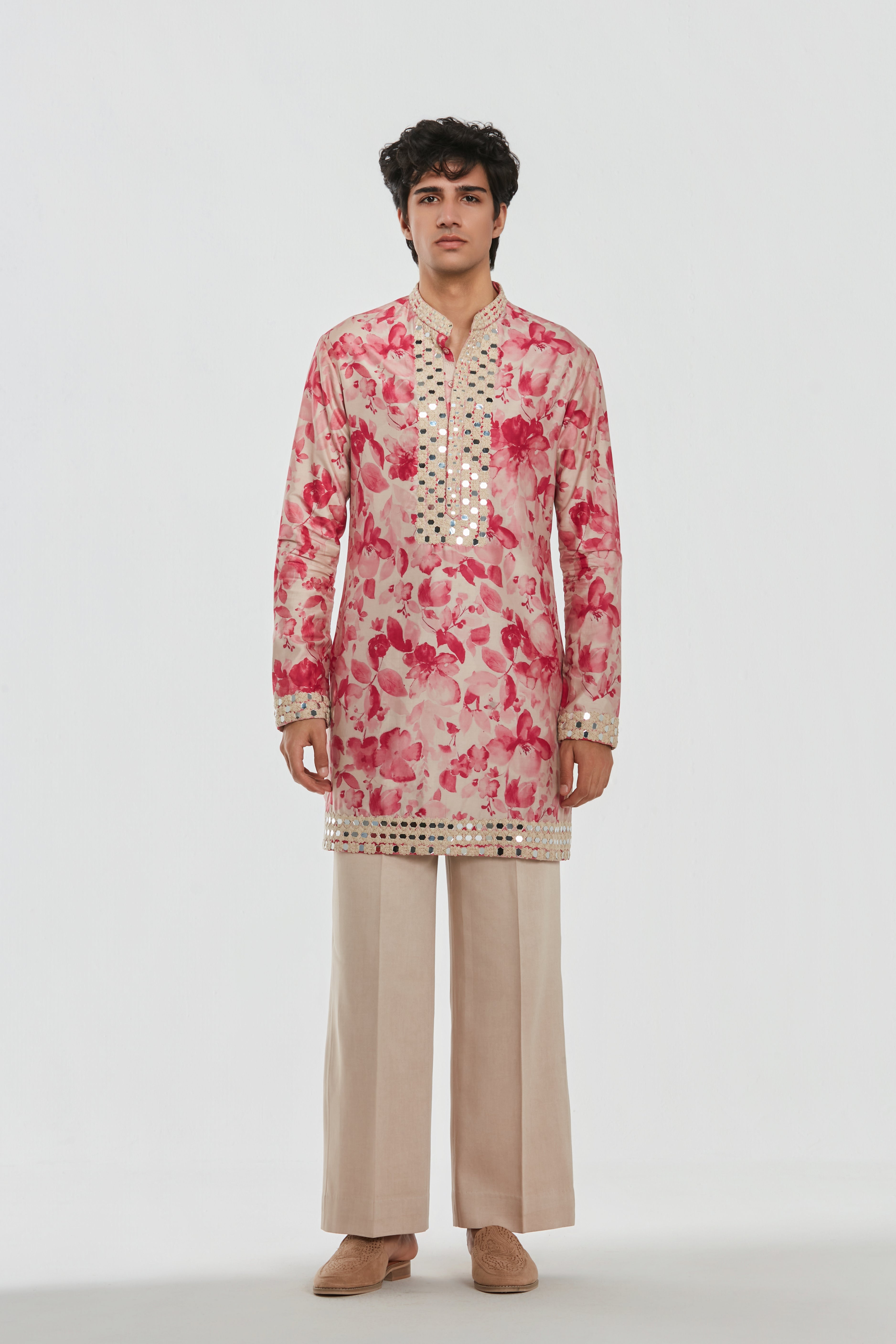 Kurta - Heavy chanderi , Pant-Cotton twill