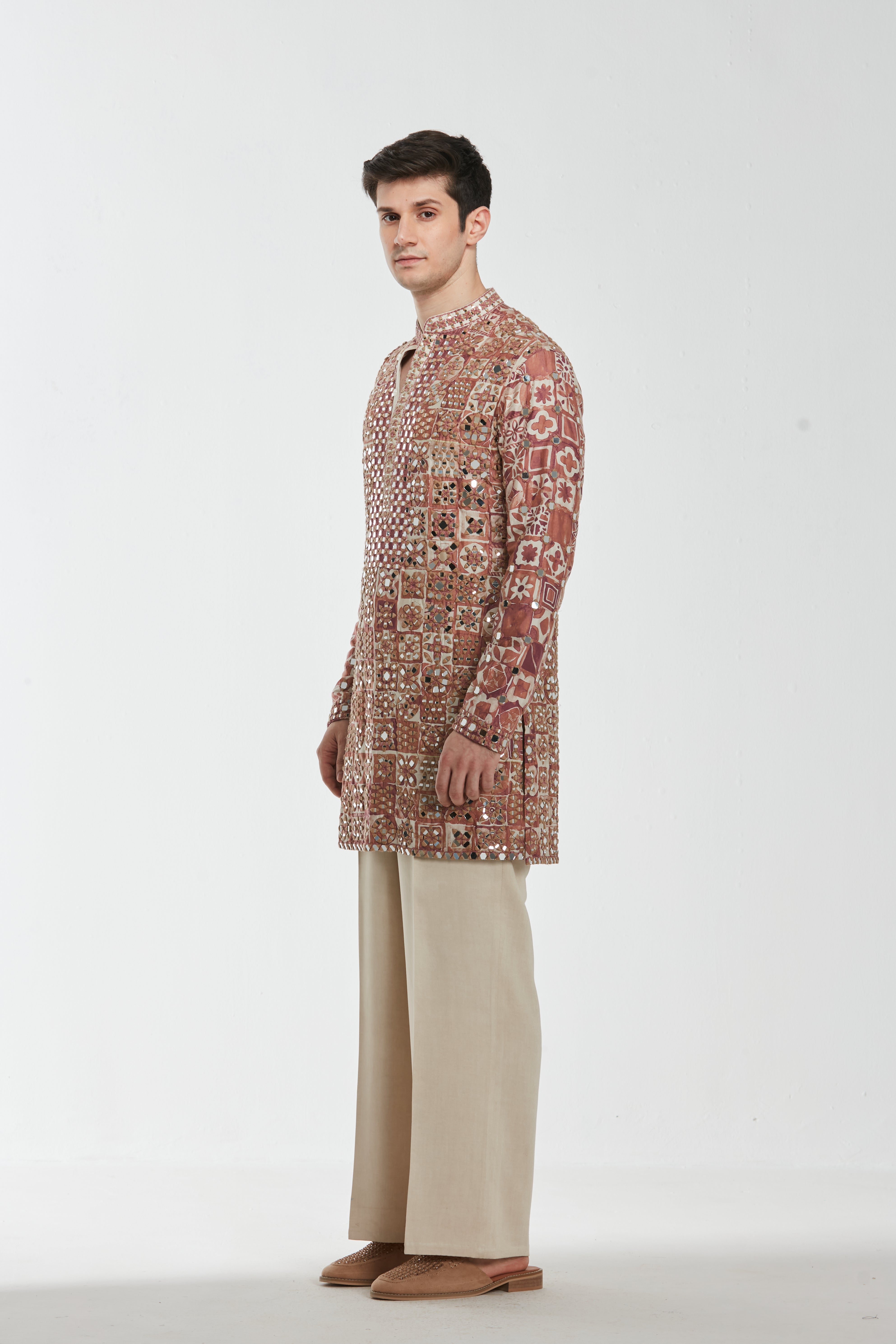 Kurta - heavy chanderi , pant -Cotton twill