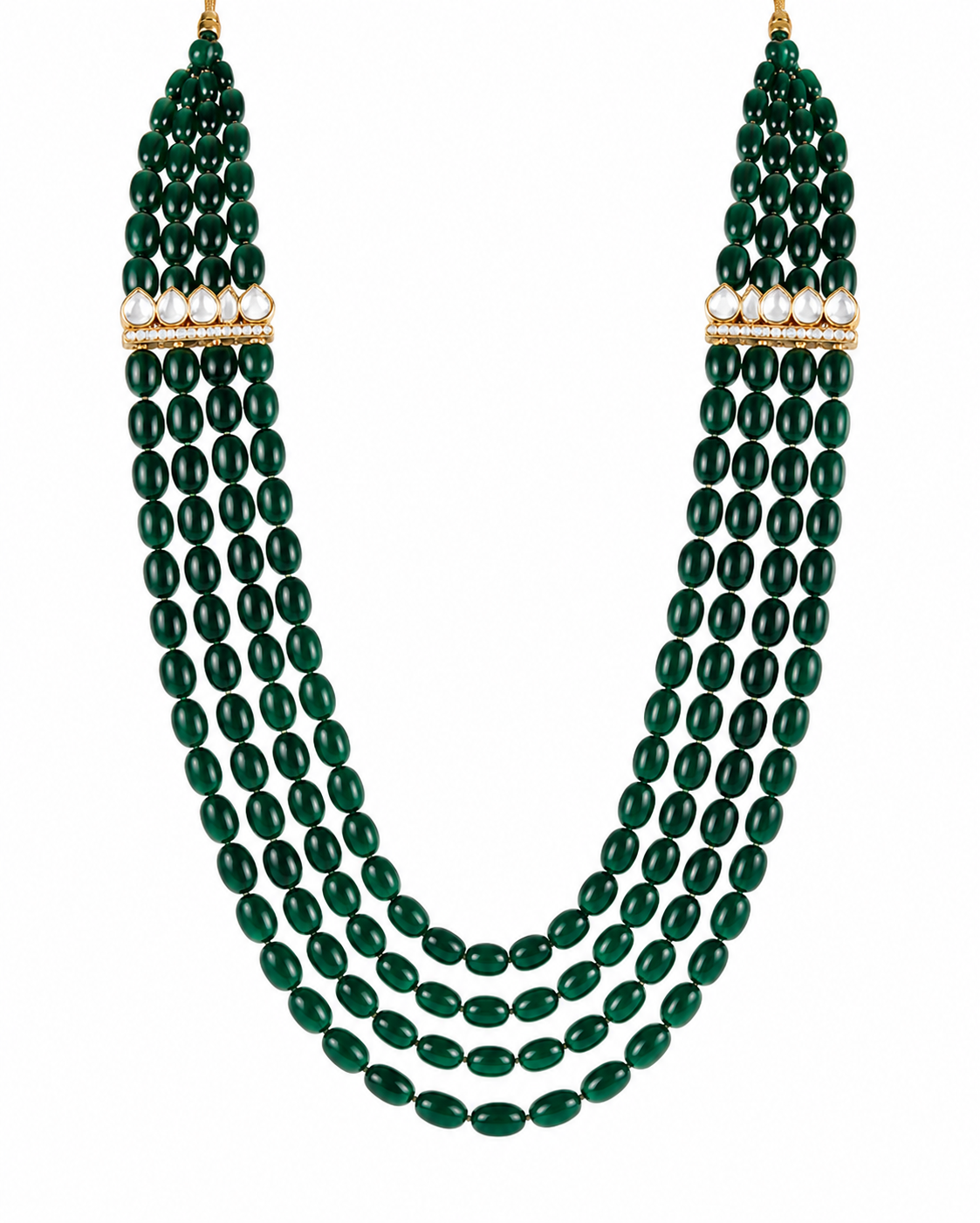 Multi-Strand Beaded Kundan Mala