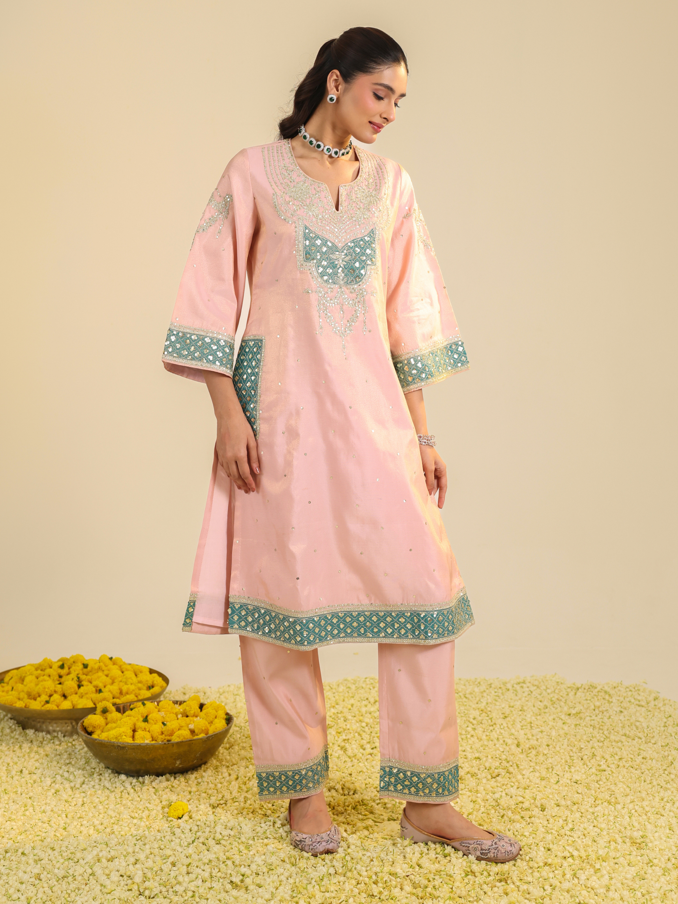 Pink Akshi Kurta Set