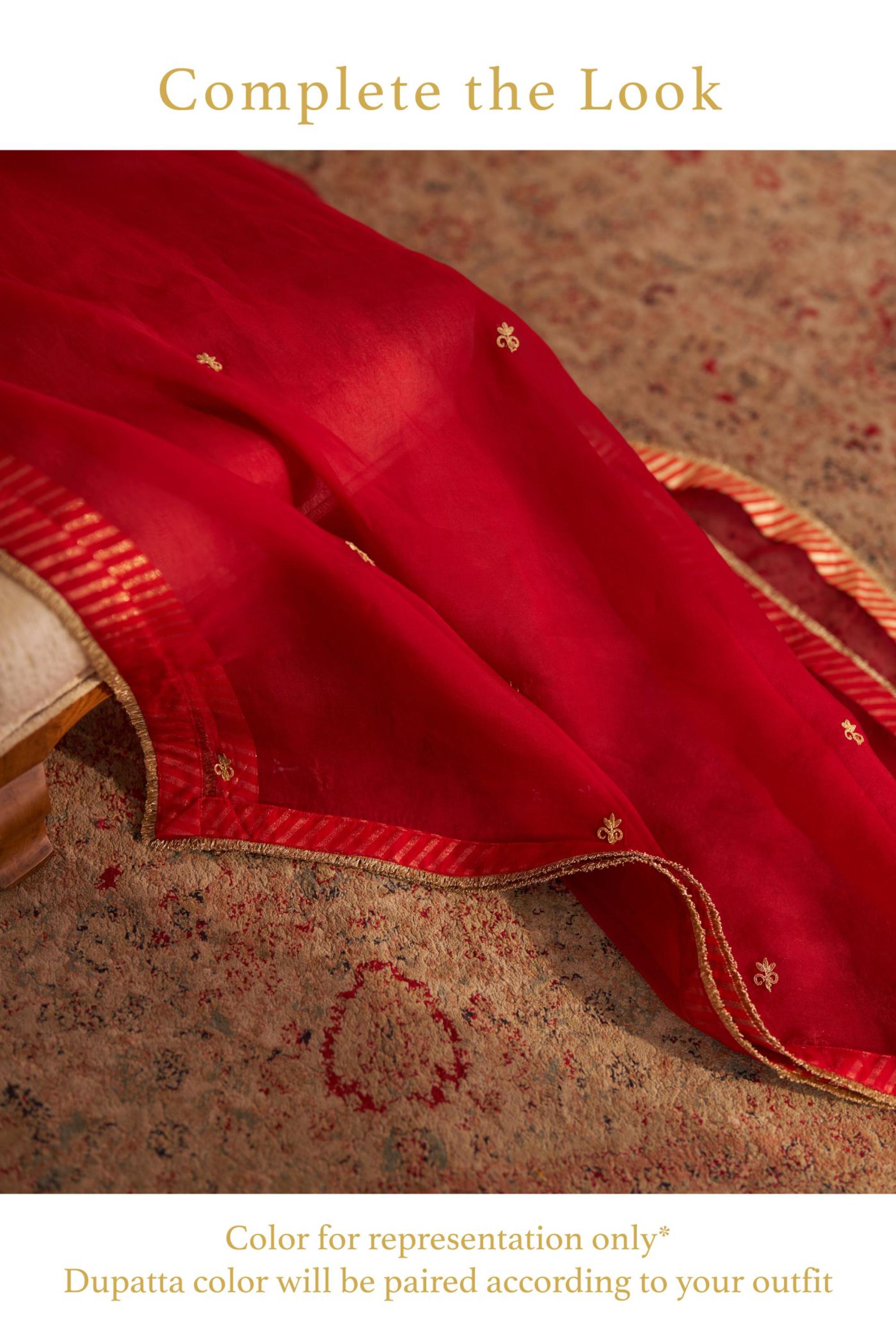 HAAYAT - LONG KAFTAN WITH SALWAR AND DUPATTA