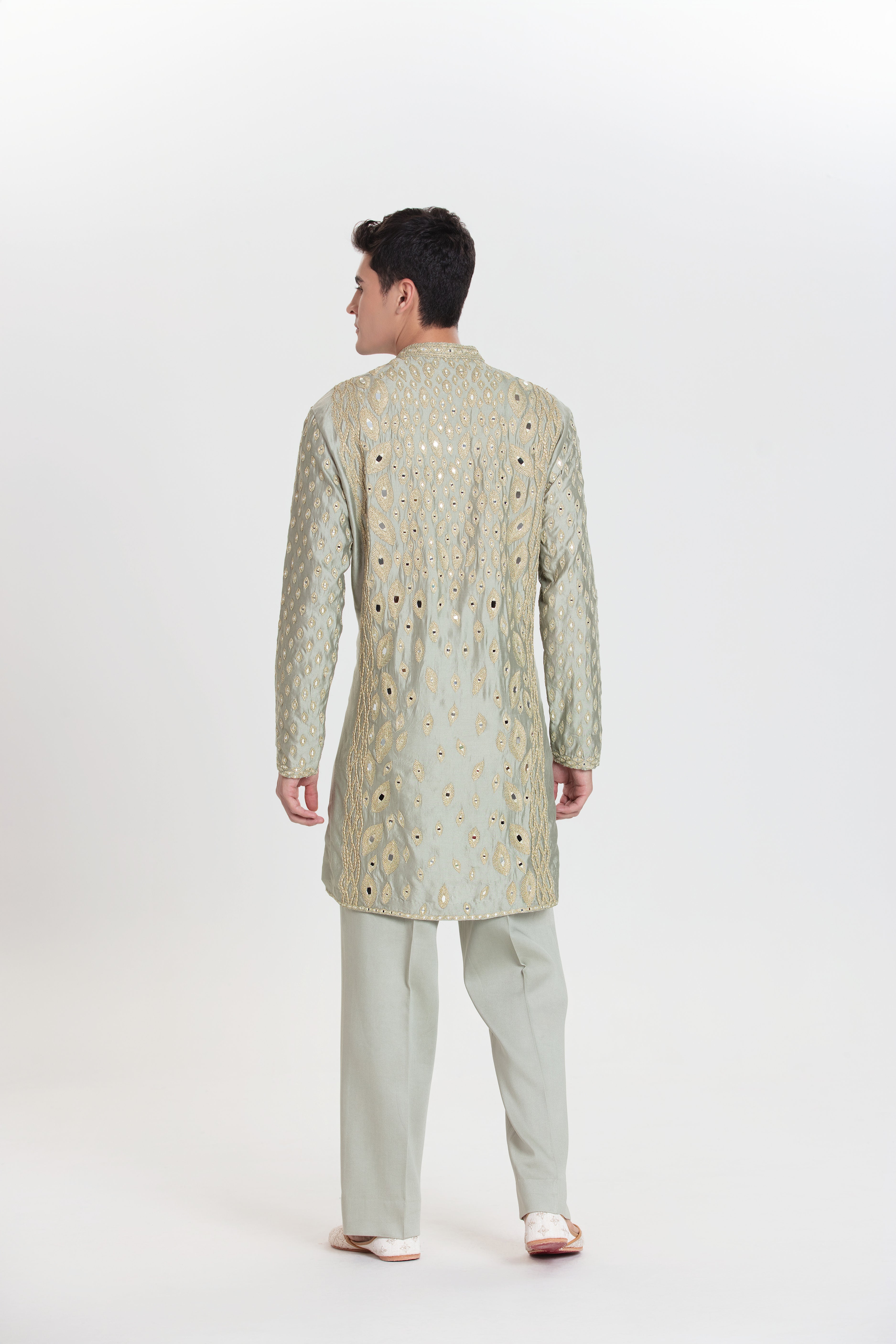 Pistachio Gold Kurta Set