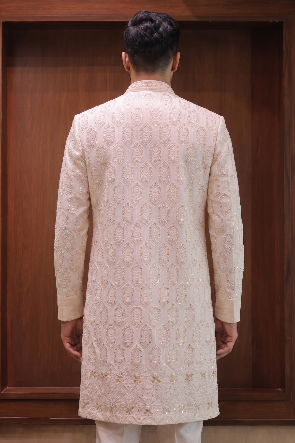Ivory Georgette Kurta