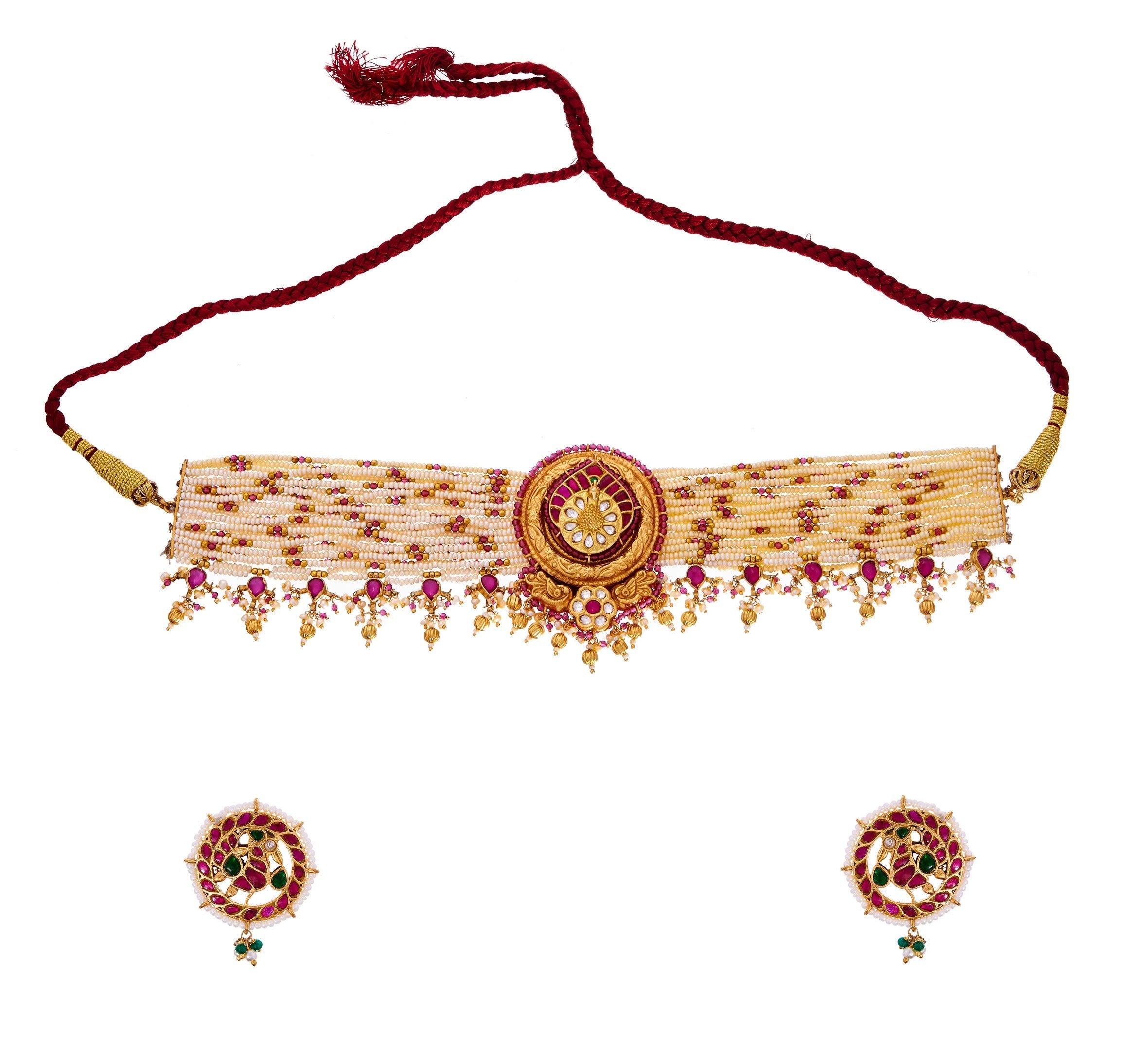 Hiranya mayur choker set