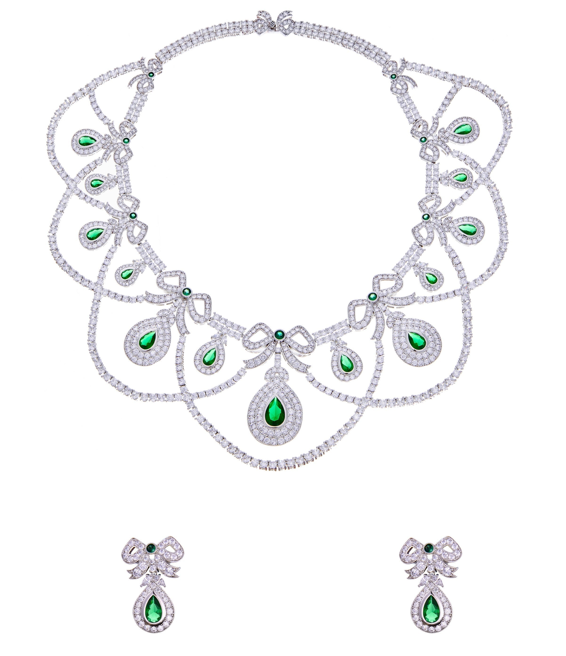 Aurora diamante necklace set