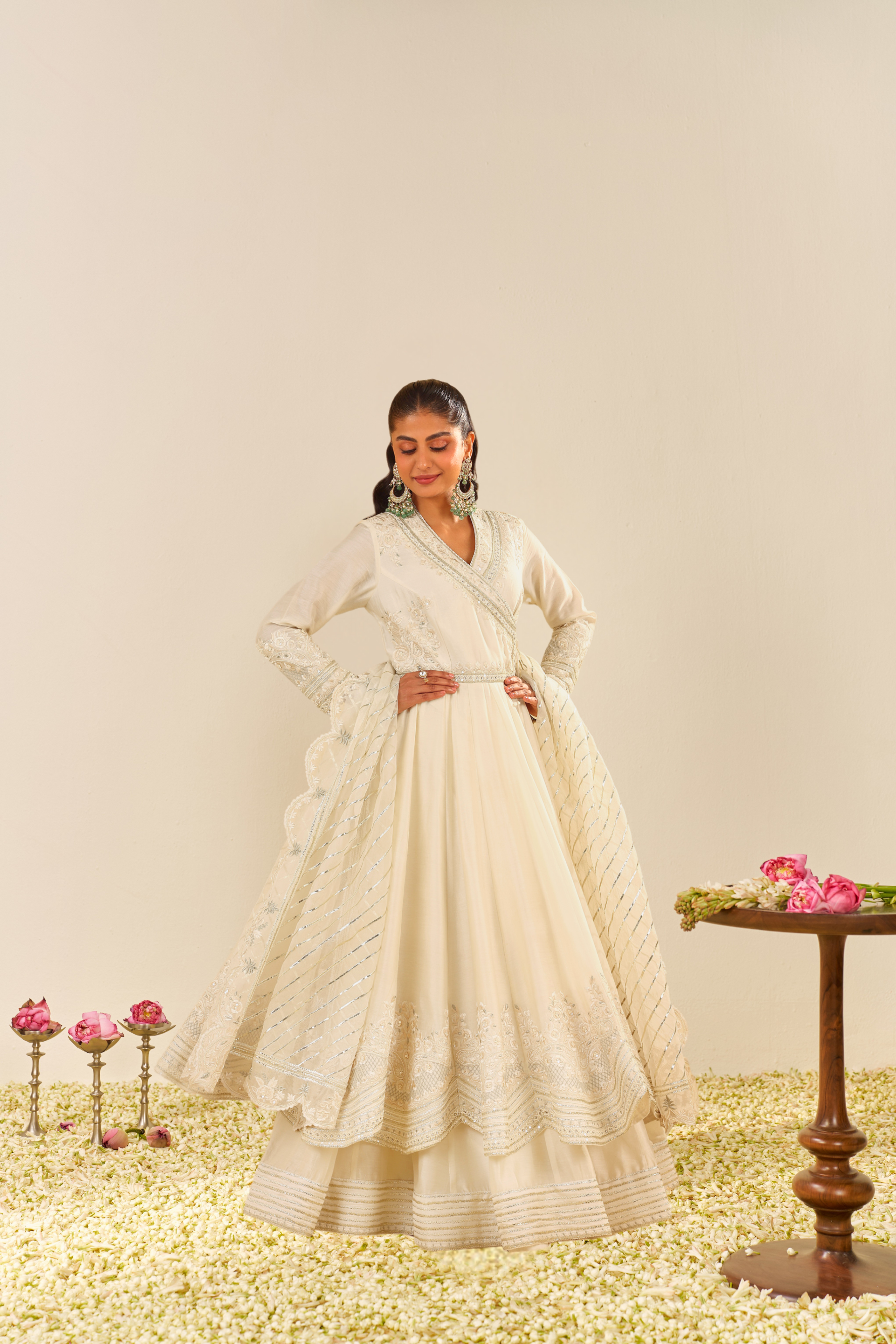 AMEENA - LONG ANARKALI WITH SKIRT