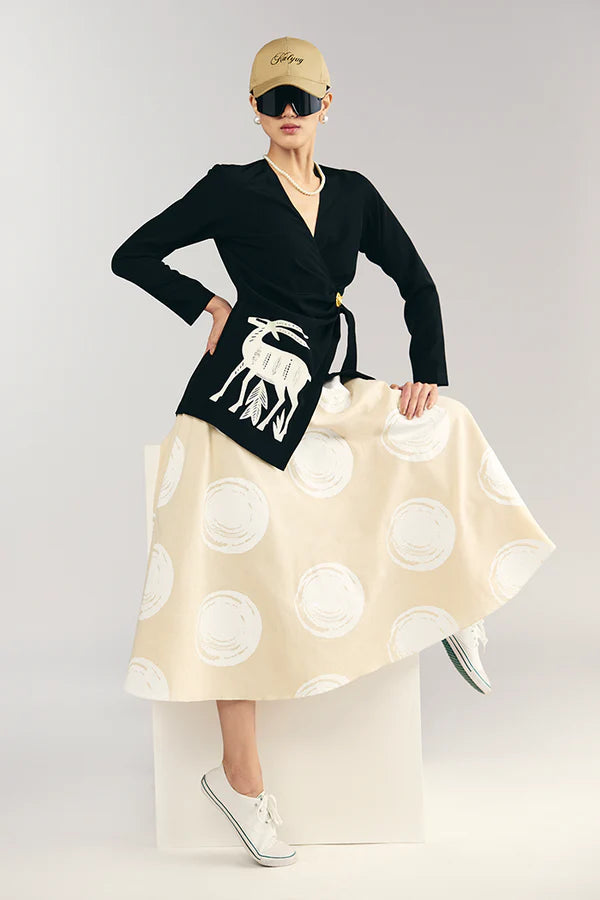 Midnight Stag Skirt Set