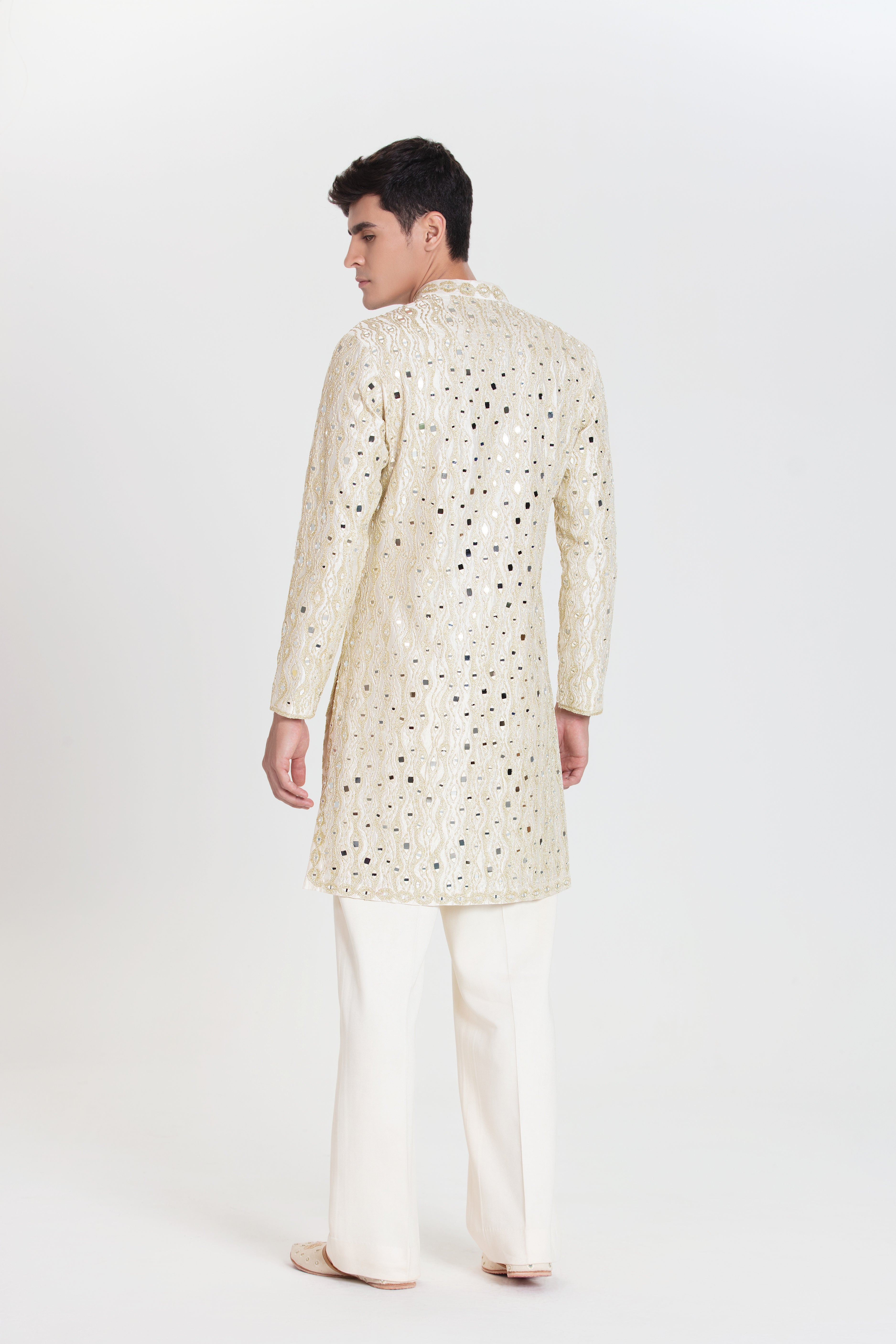 Gold Ivory Kurta Set