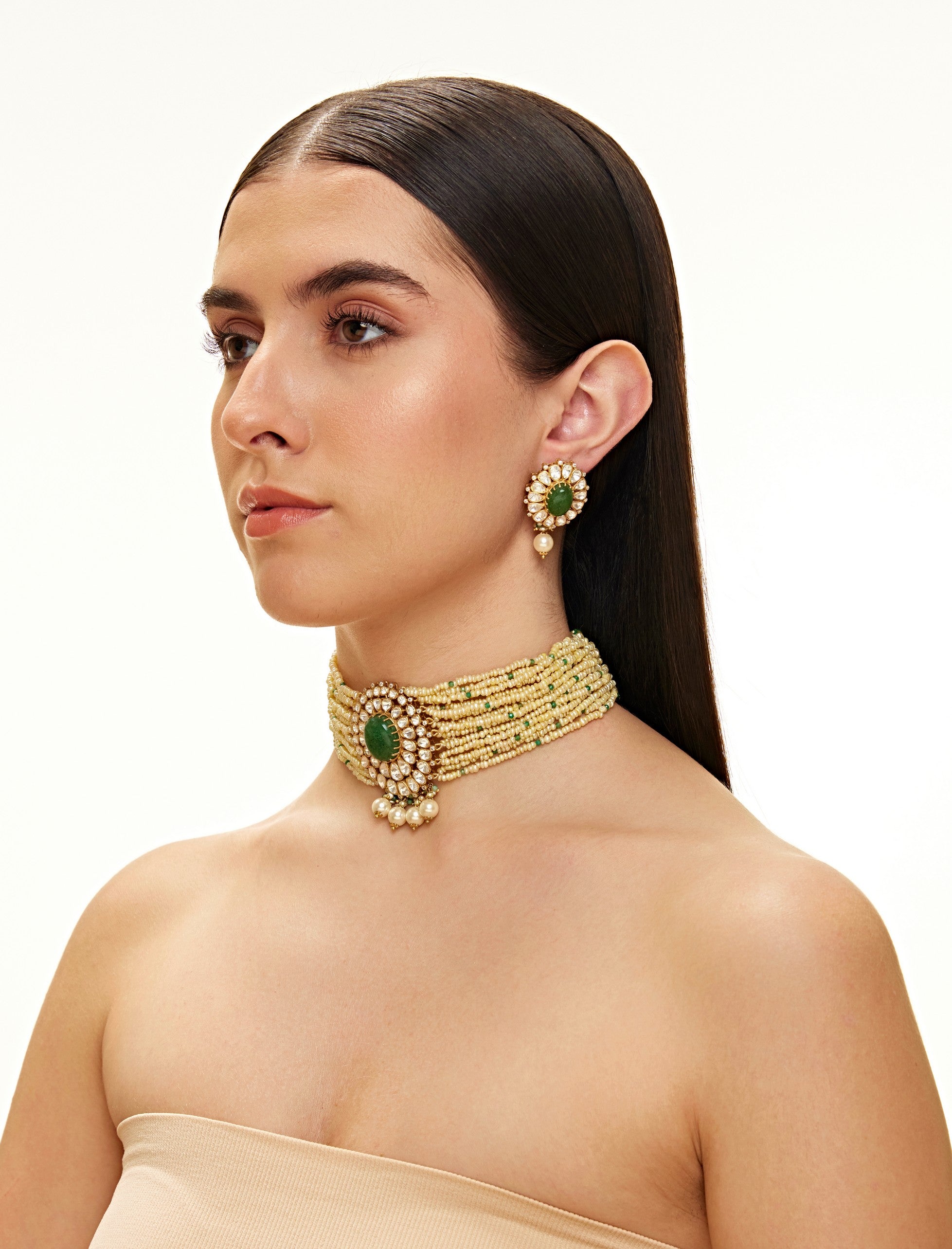 Shreemala Pearl choker set