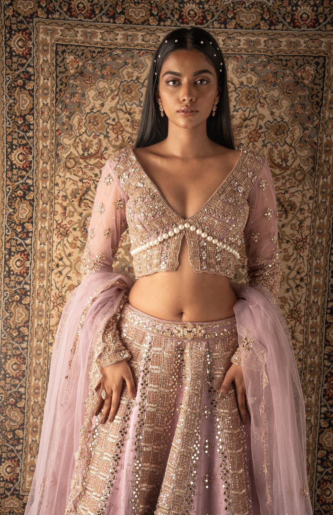 Lilac Lehenga