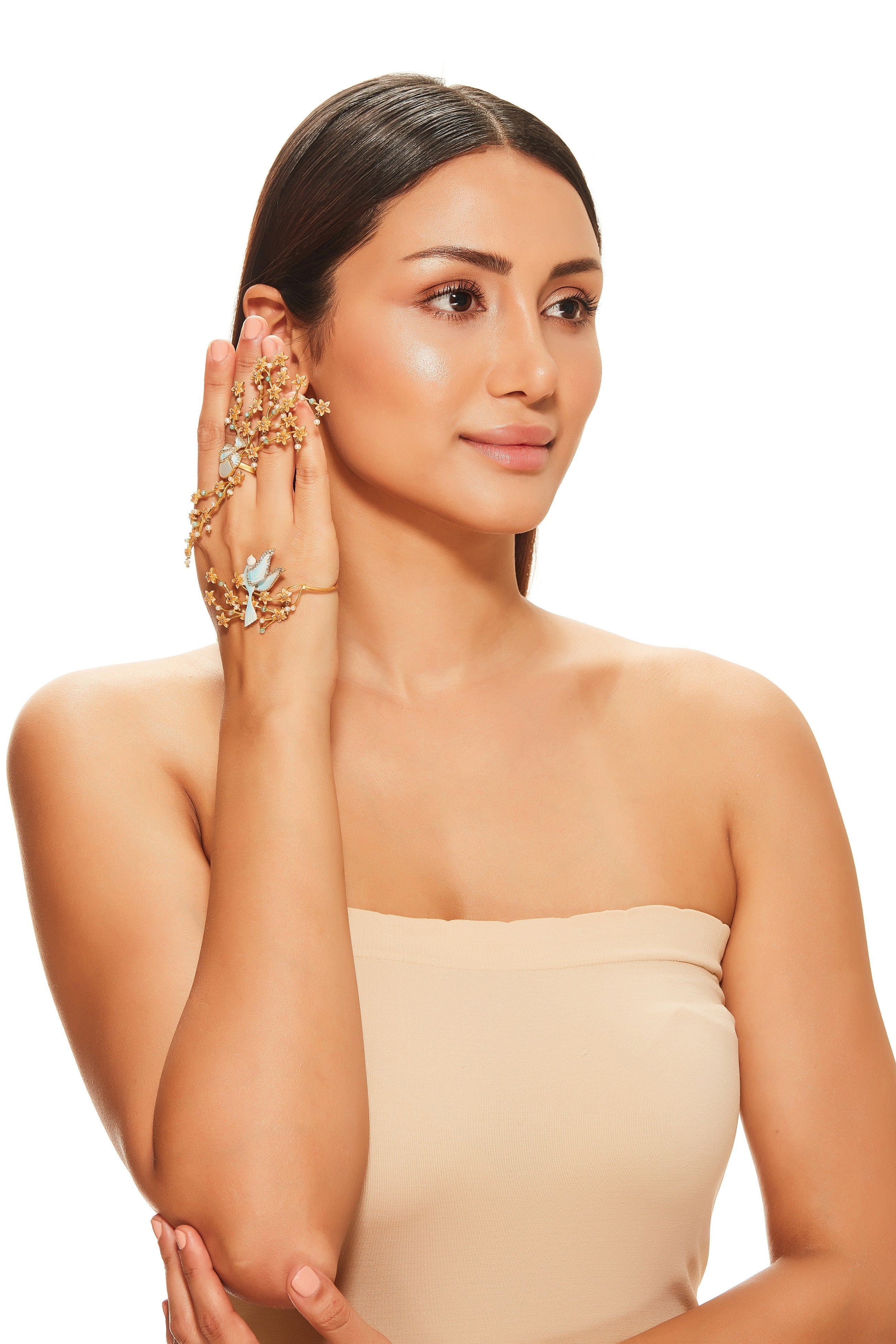 Breezy Palm Cuff & Ring