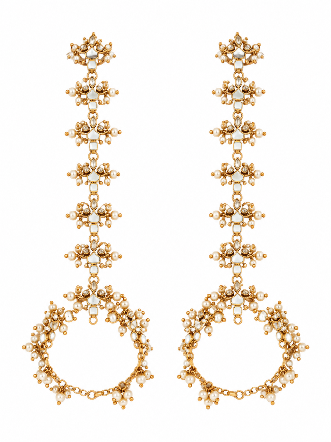 Pearl Kundan Hathphool 64