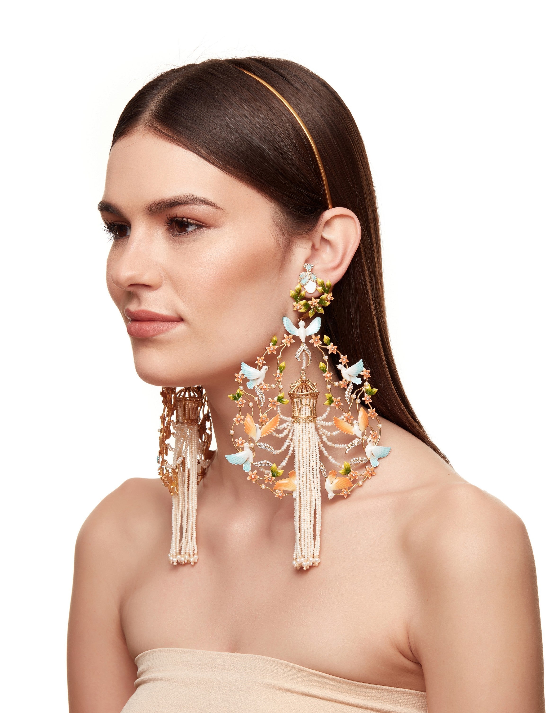 Phedora Earrings / Headband