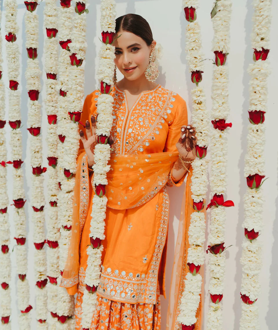 Aamna Sharif in Aadhira Sharara Set