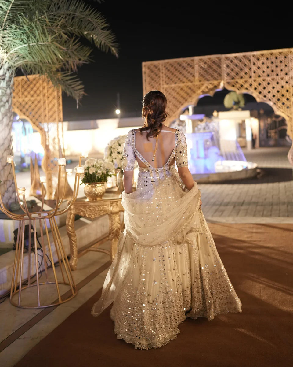 Sargun Mehta in Aasmi Anarkali Set