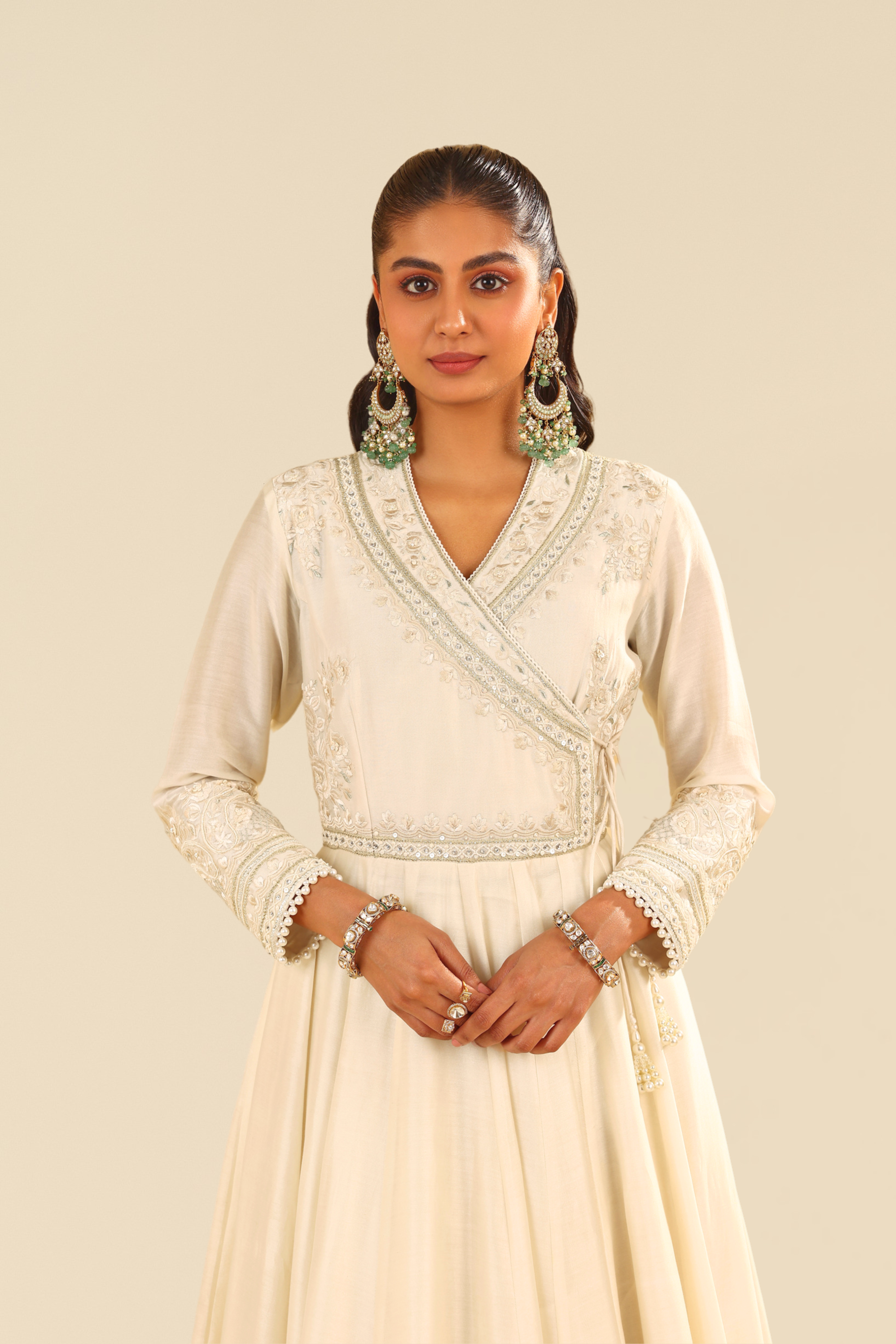 AMEENA - LONG ANARKALI WITH SKIRT