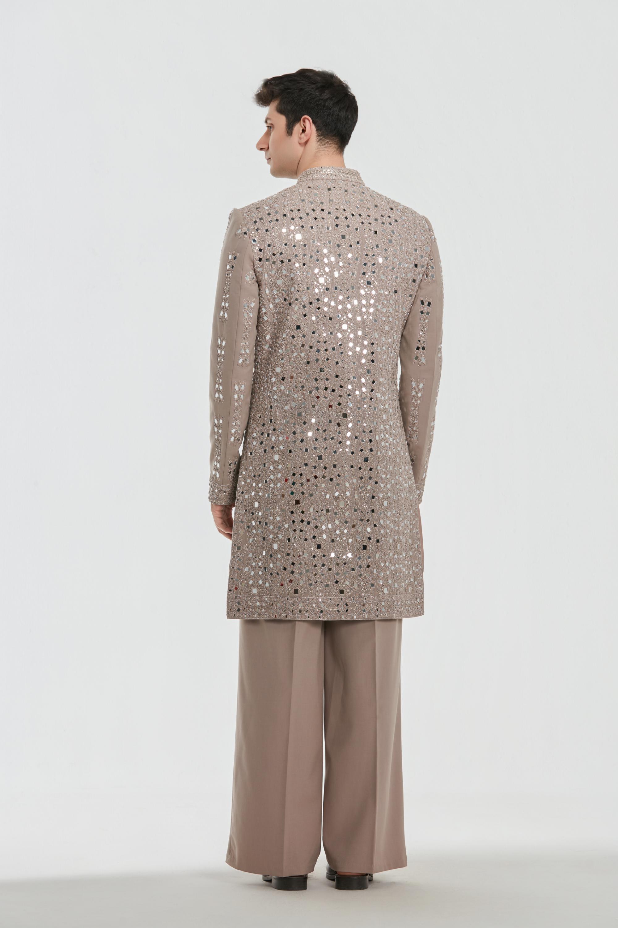 Sherwani and pant -Neo tech and Kurta and stole -Heavy chanderi