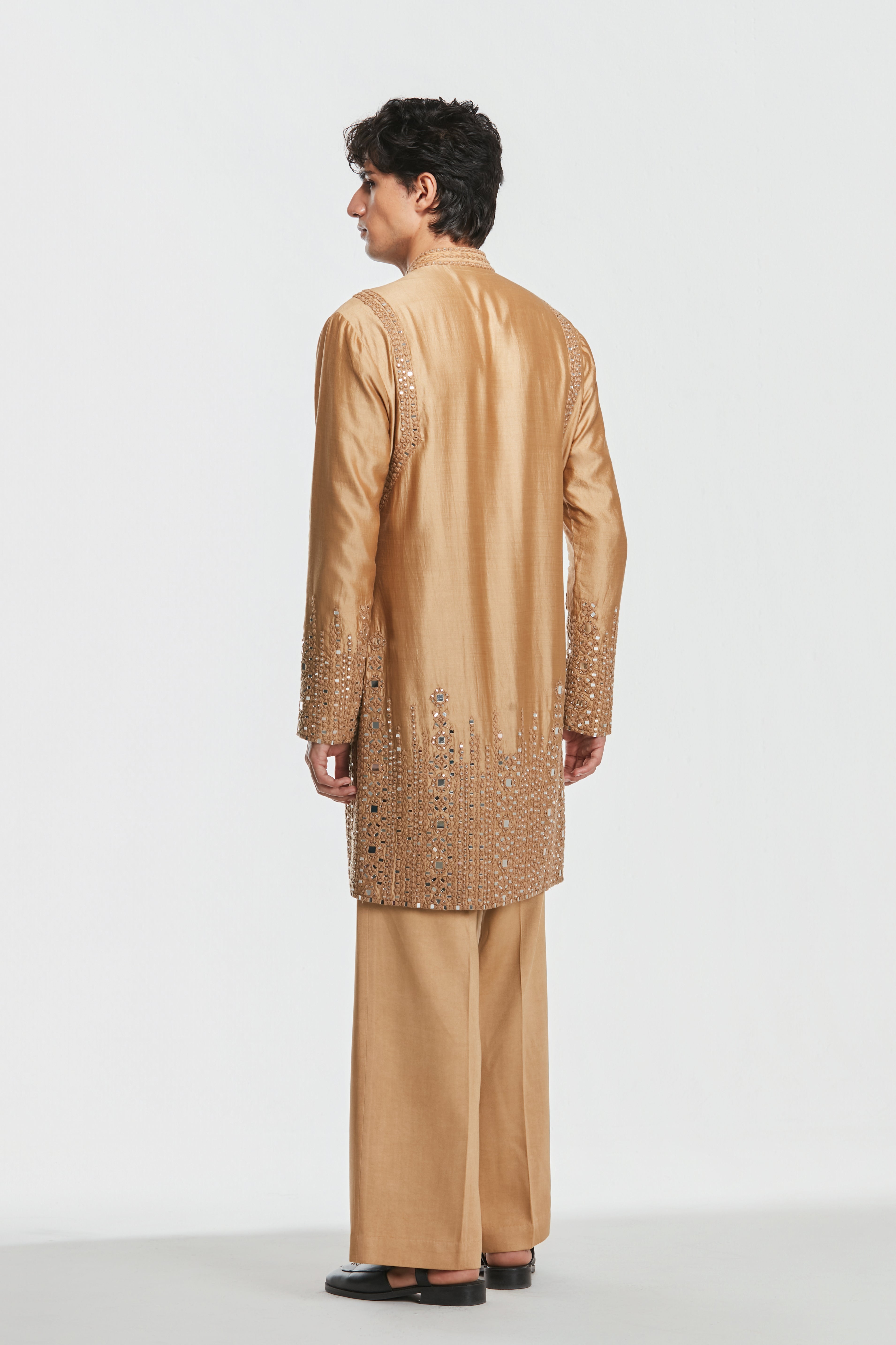 Kurta - heavy chanderi , pant -Cotton twill