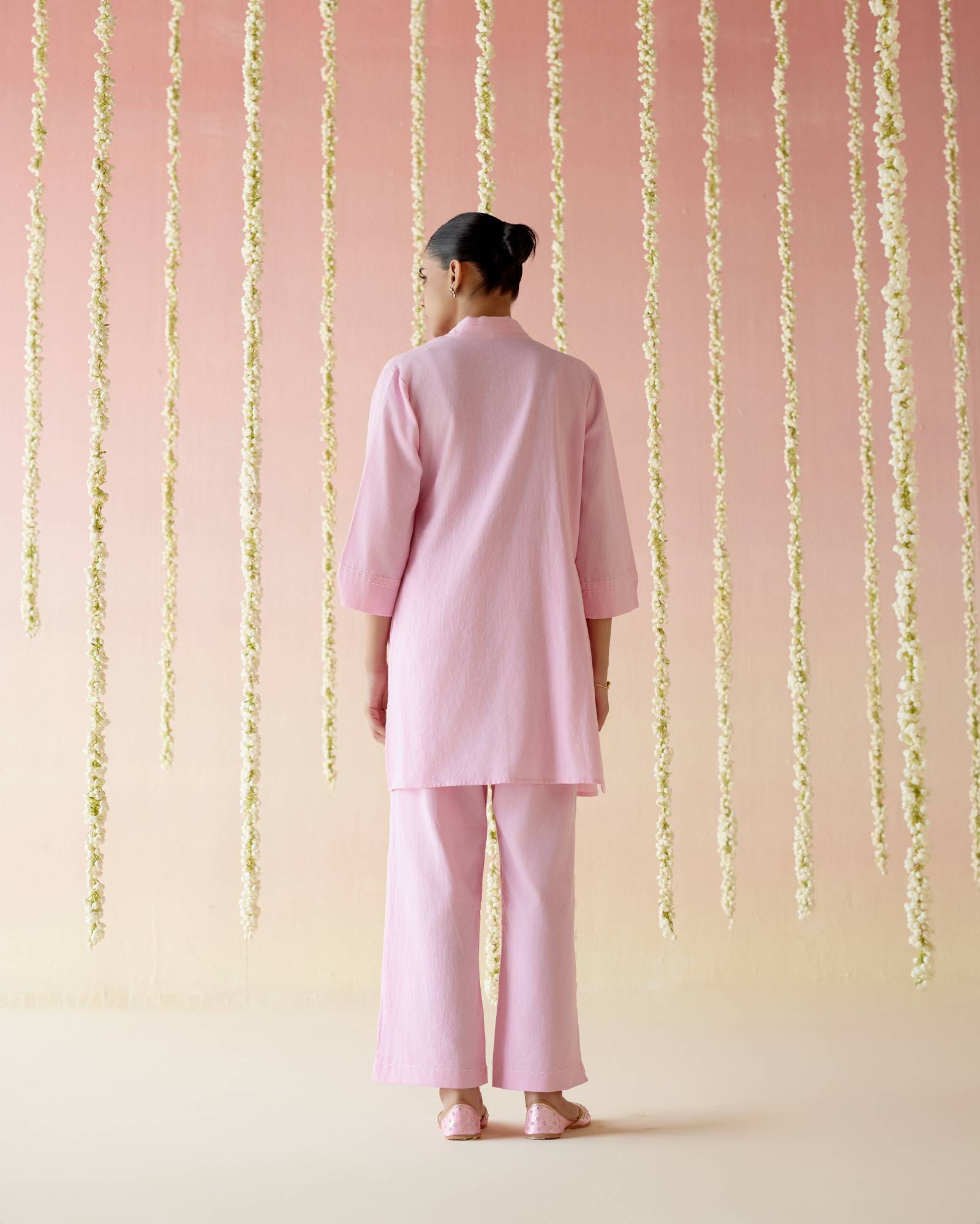 Begonia Pink Solid Co-ord Set