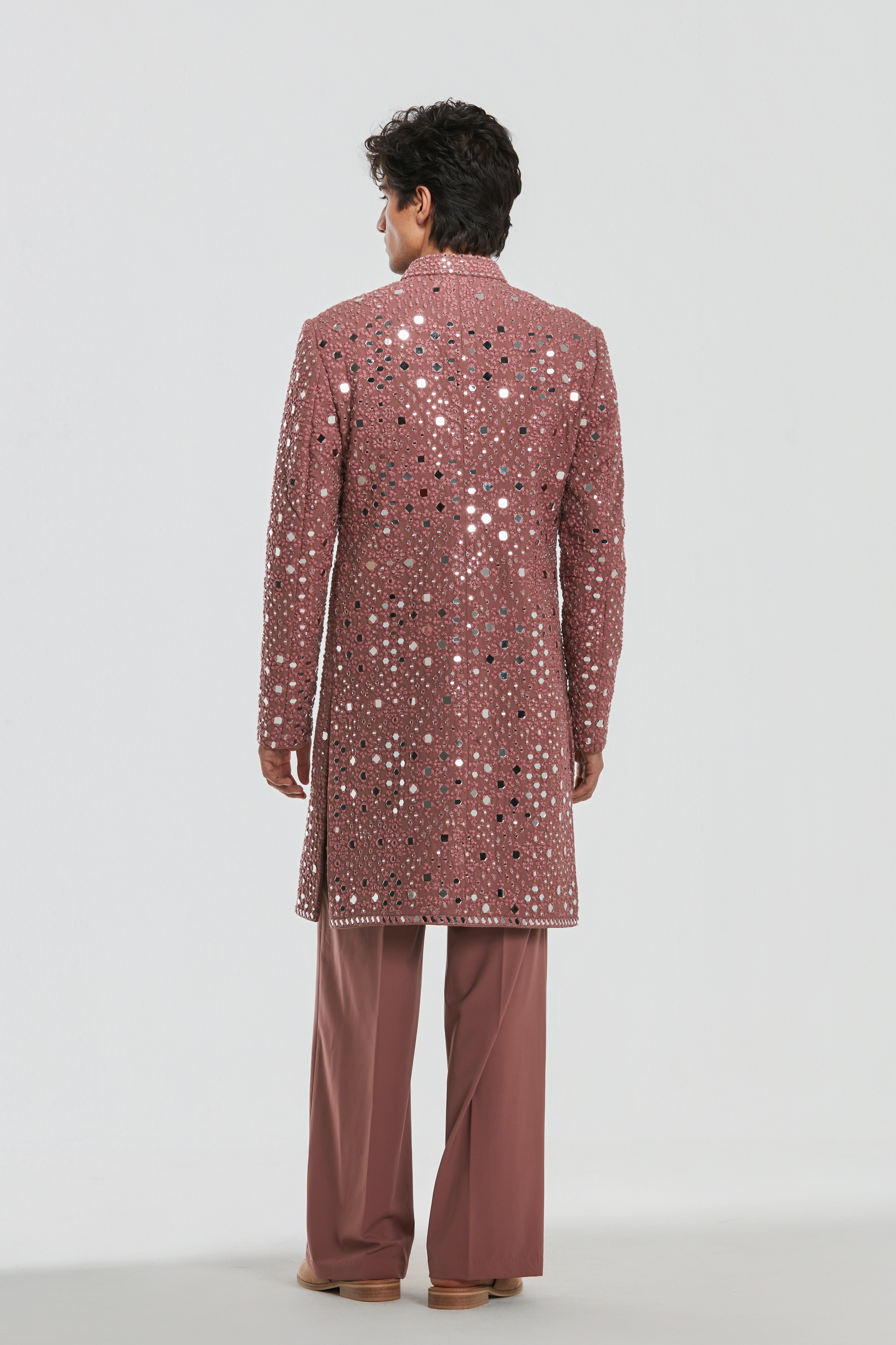 Kurta - Heavy Chanderi , sherwani - neo tech , pant -neo tech