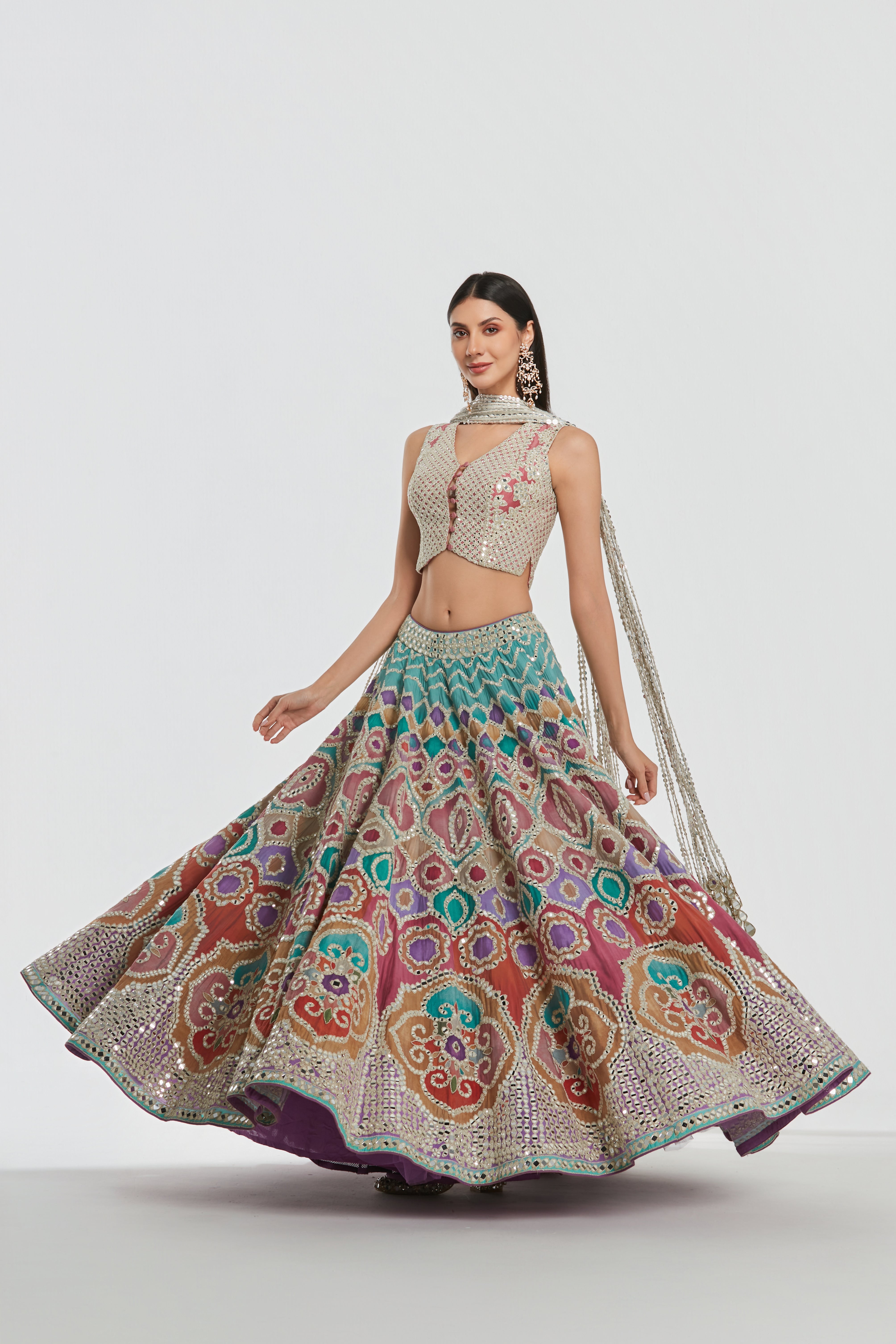 Mirror work , dori thread