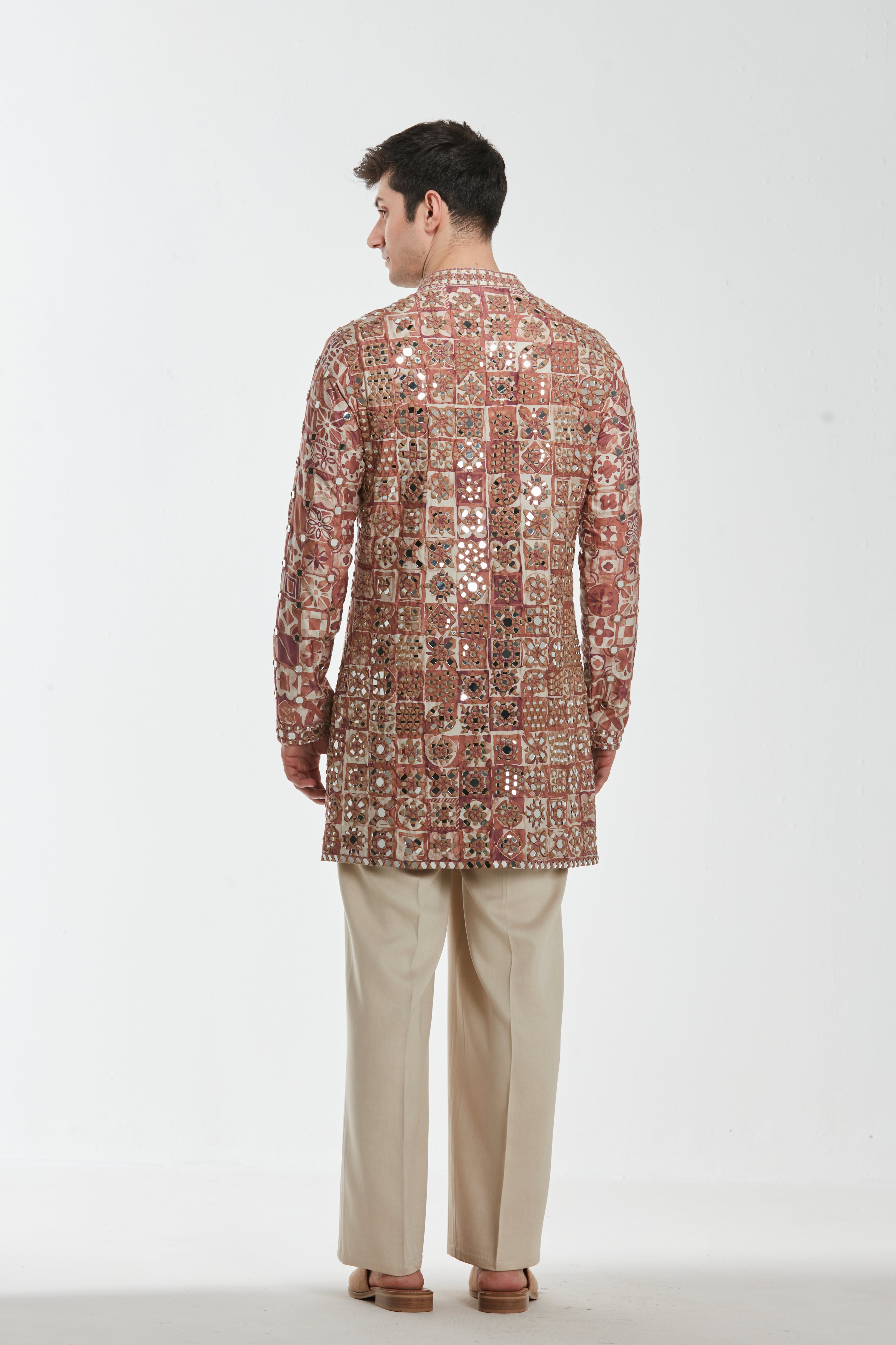 Kurta - heavy chanderi , pant -Cotton twill