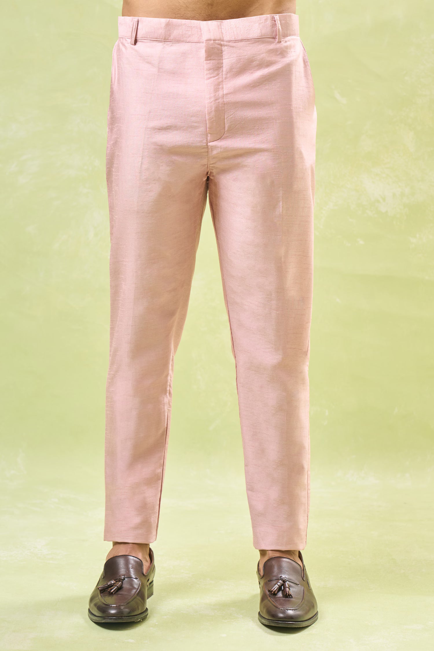 Mauve Pink Embroidered Indo-Western Set