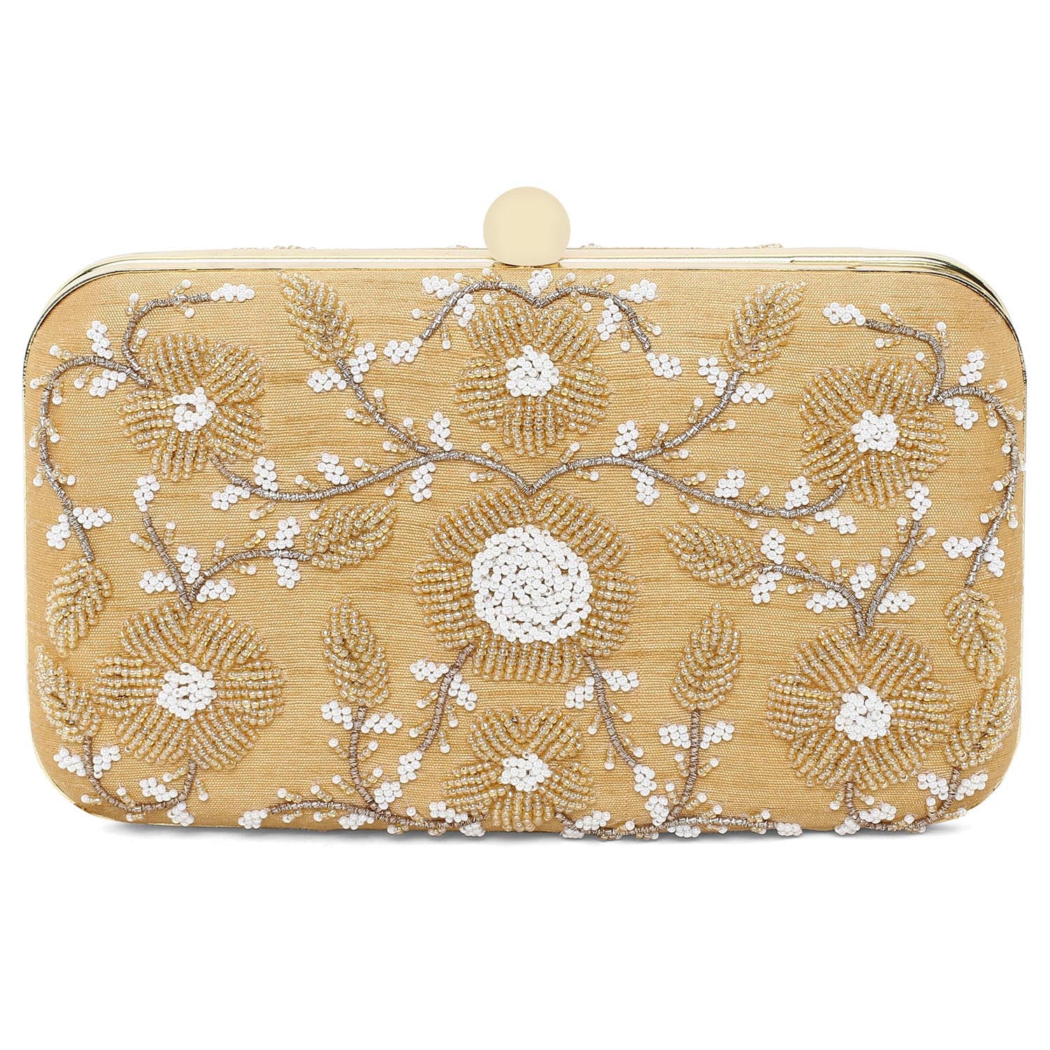 Golden elegant clutch