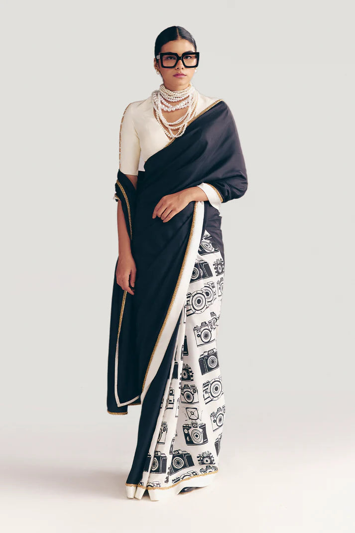 Black Camera Saree