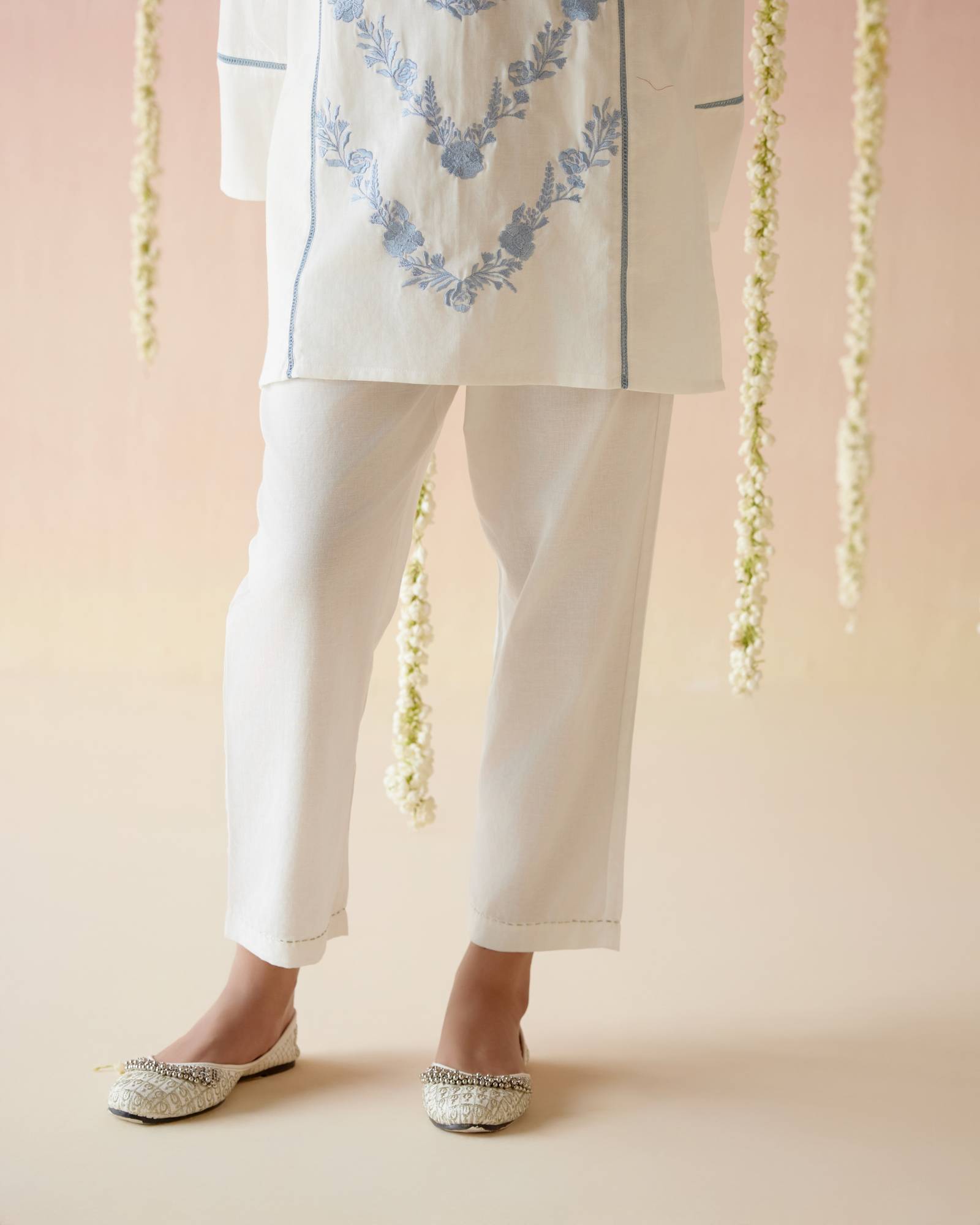 Irish Blue Embroidered Khaadi Co-ord Set