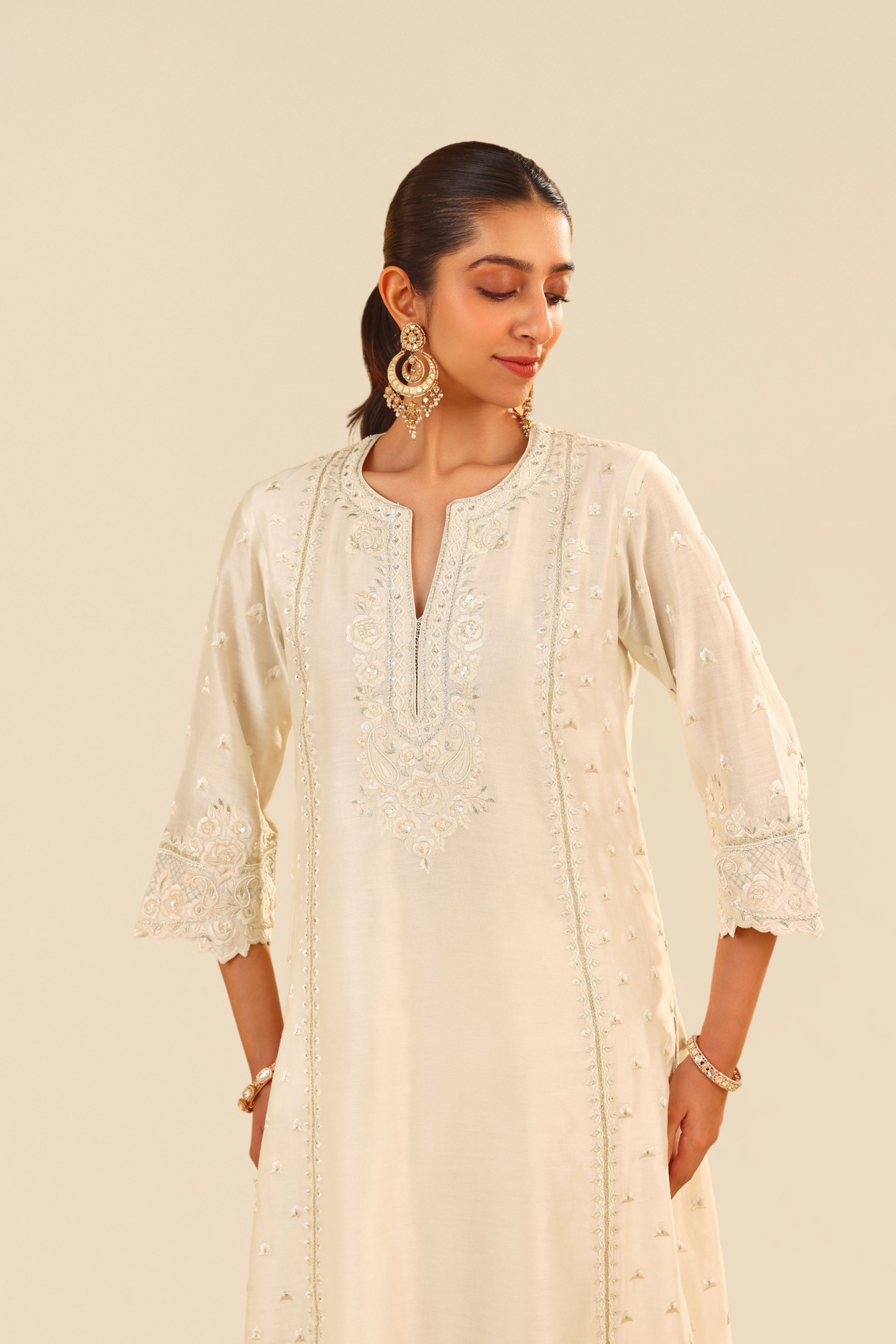 SUMAIYA - A-LINE KURTA WITH PALAZZO