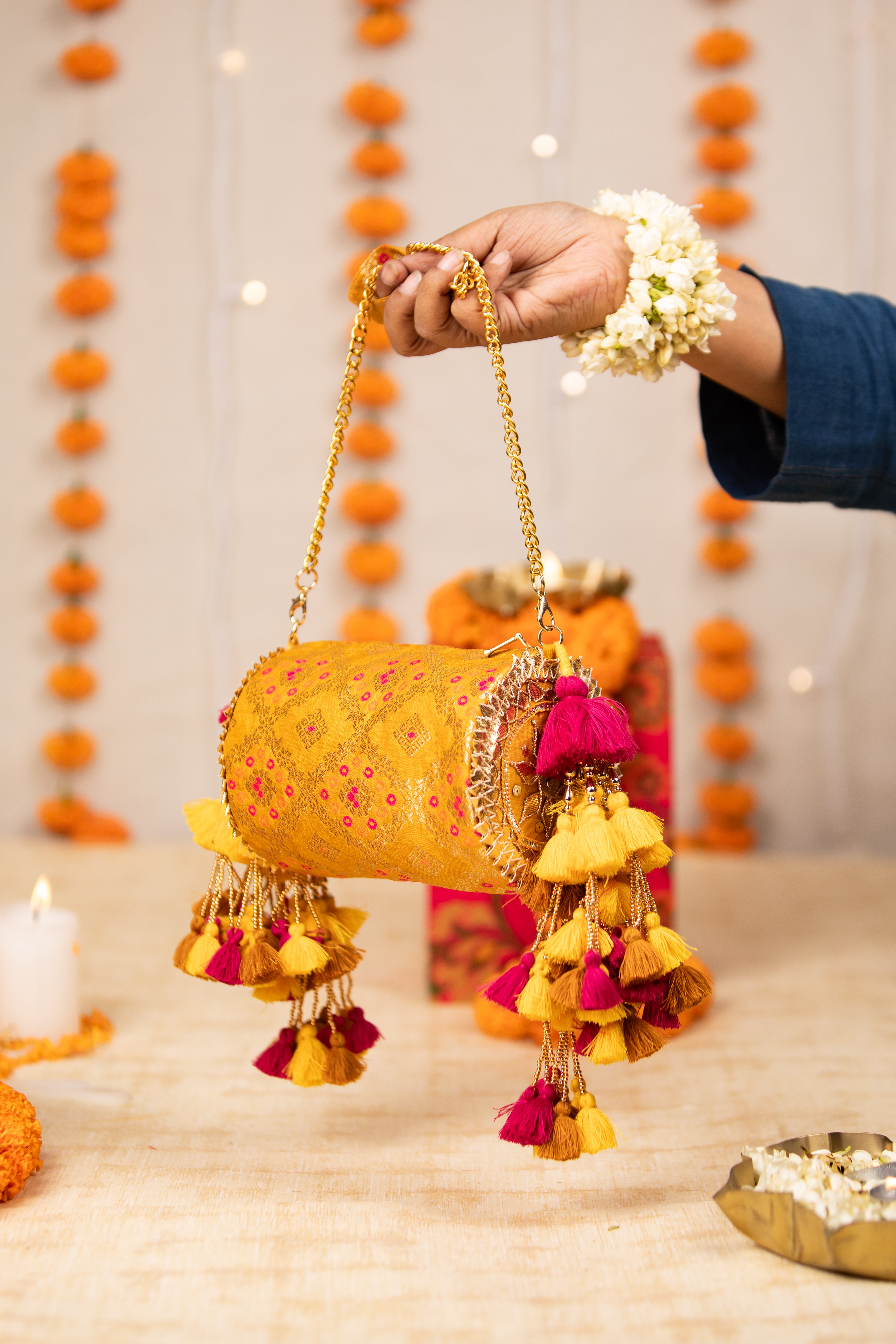 Manika Yellow Handbag