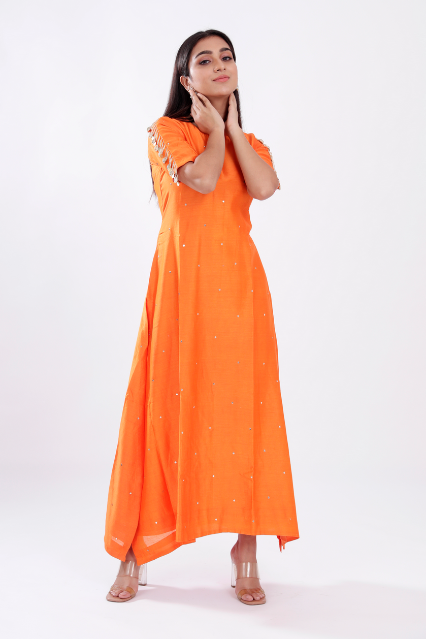 Orange Kurta Set
