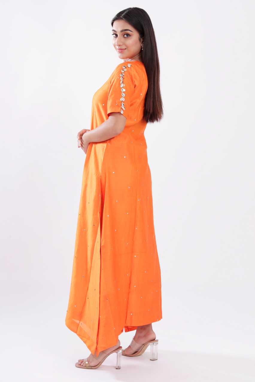 Orange Kurta Set