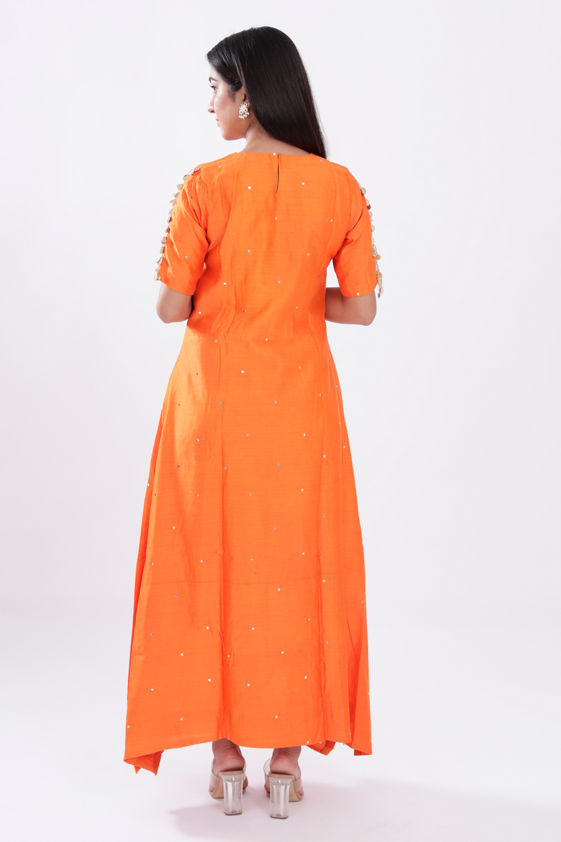 Orange Kurta Set