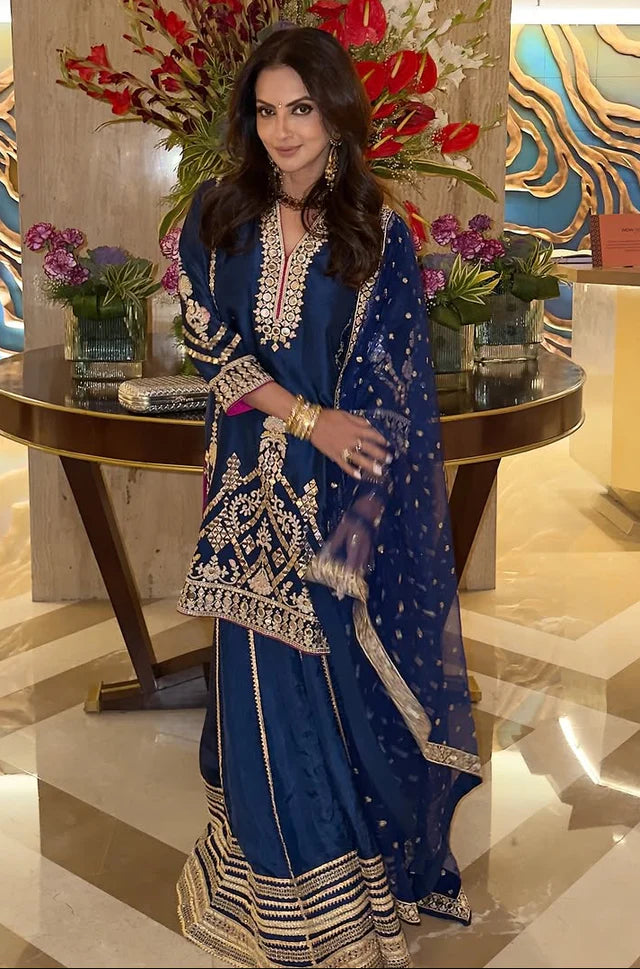 Seema Kiran Sajdeh in Preesha Sharara Set