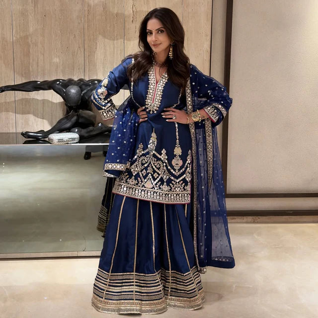 Seema Kiran Sajdeh in Preesha Sharara Set