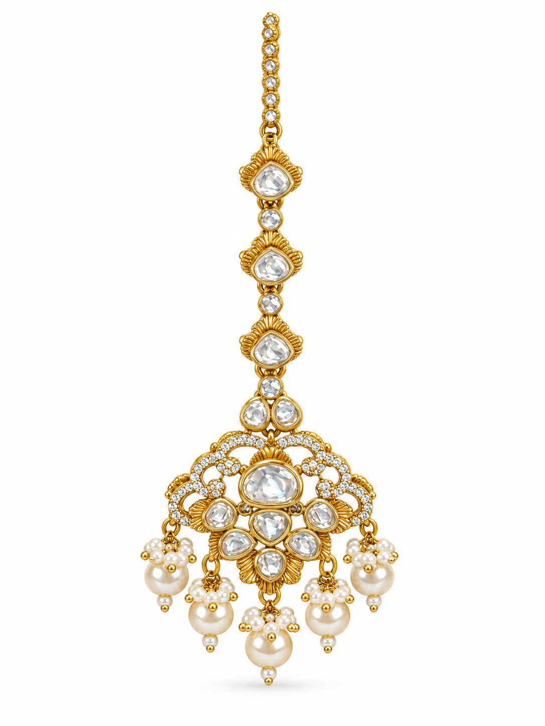 Pearl Kundan Necklace Set 01
