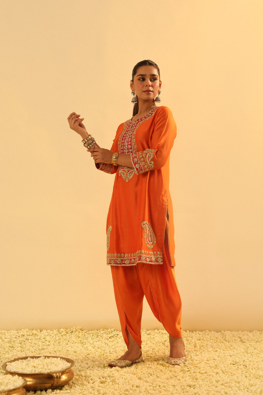 Anjum - Short Kurta with Dhoti