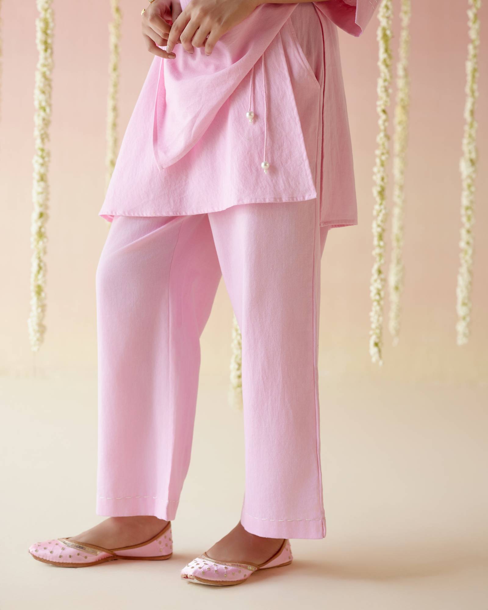 Begonia Pink Solid Co-ord Set