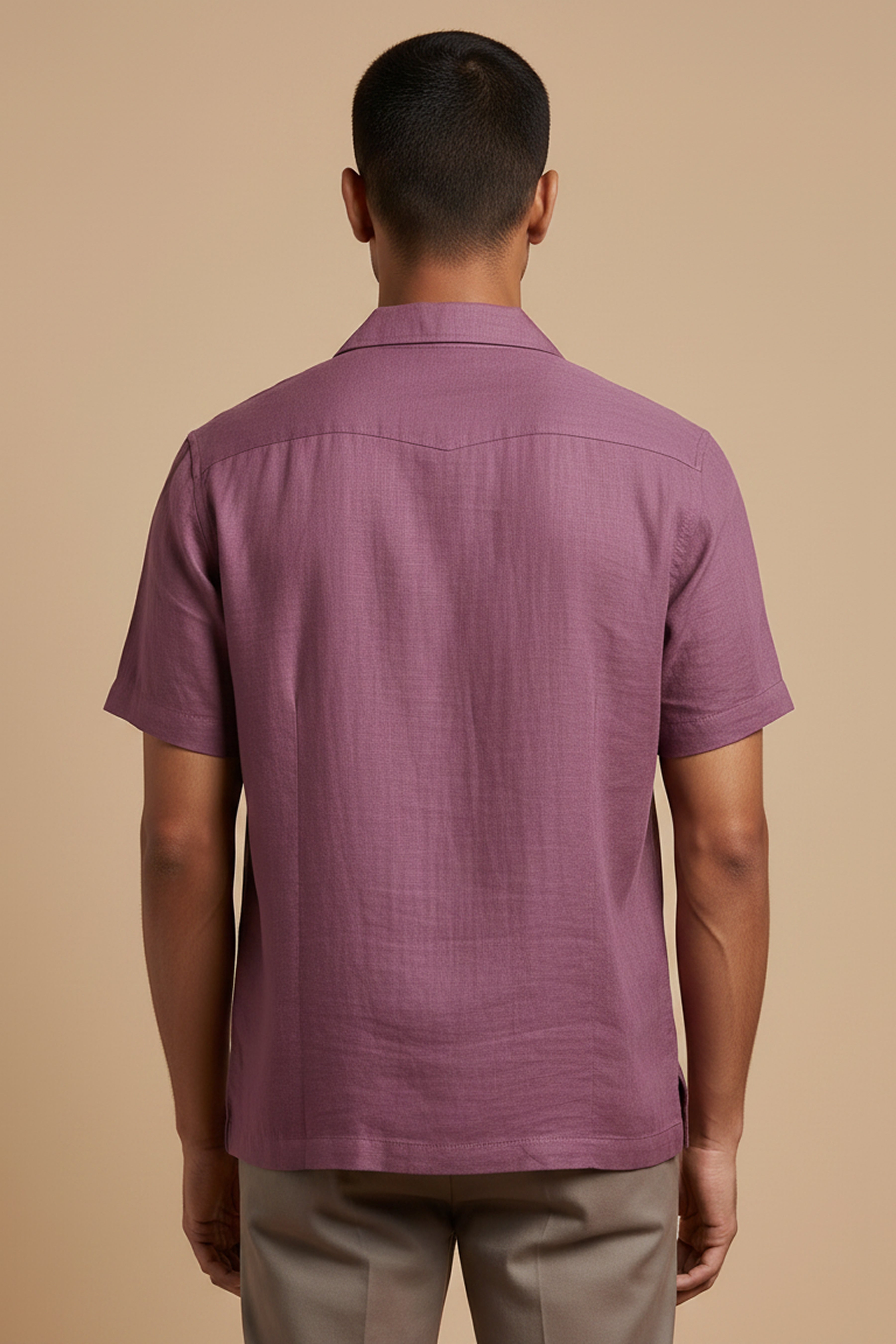 Henna — Wine Linen Shirt