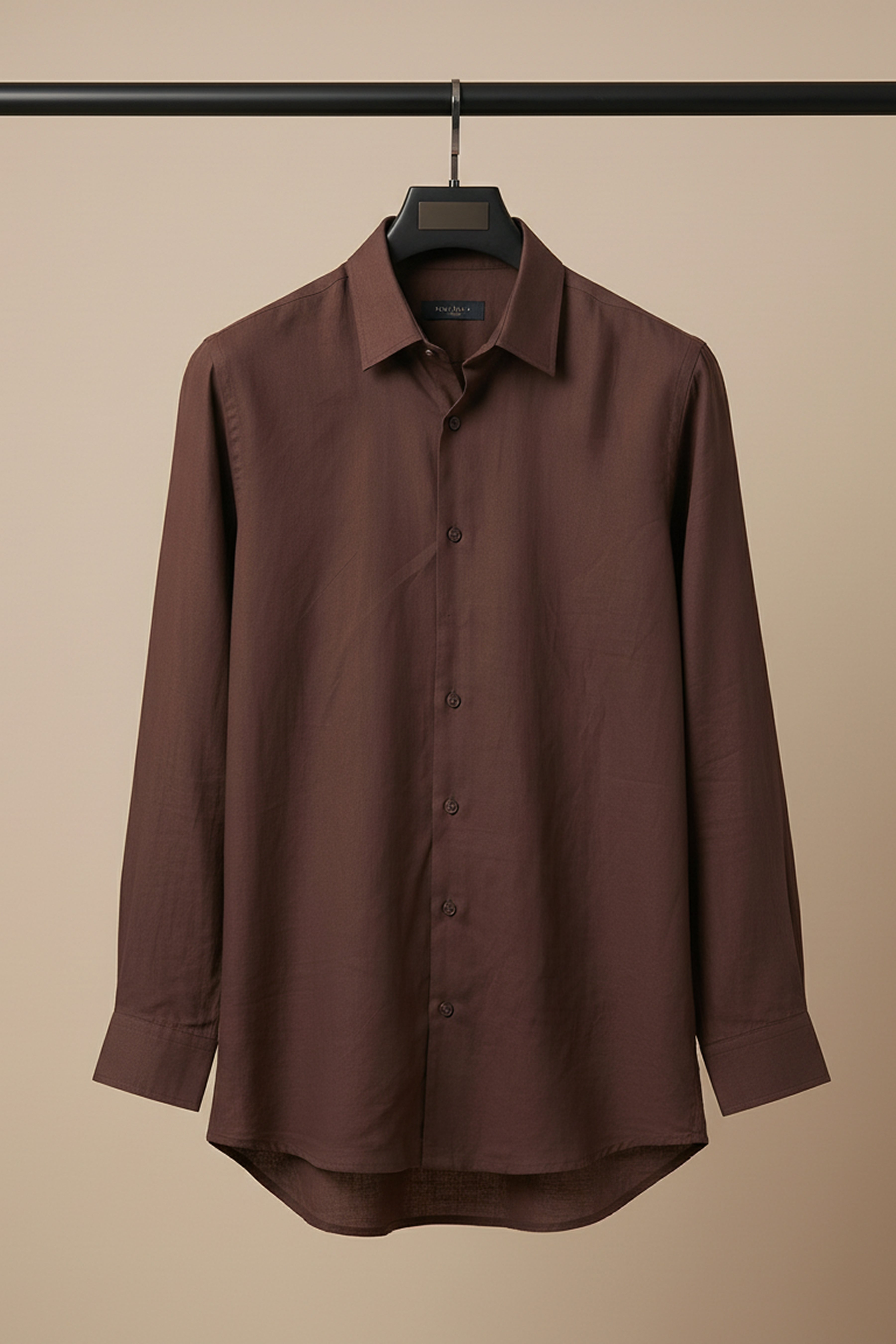 Earthline— Brown Cotton Shirt