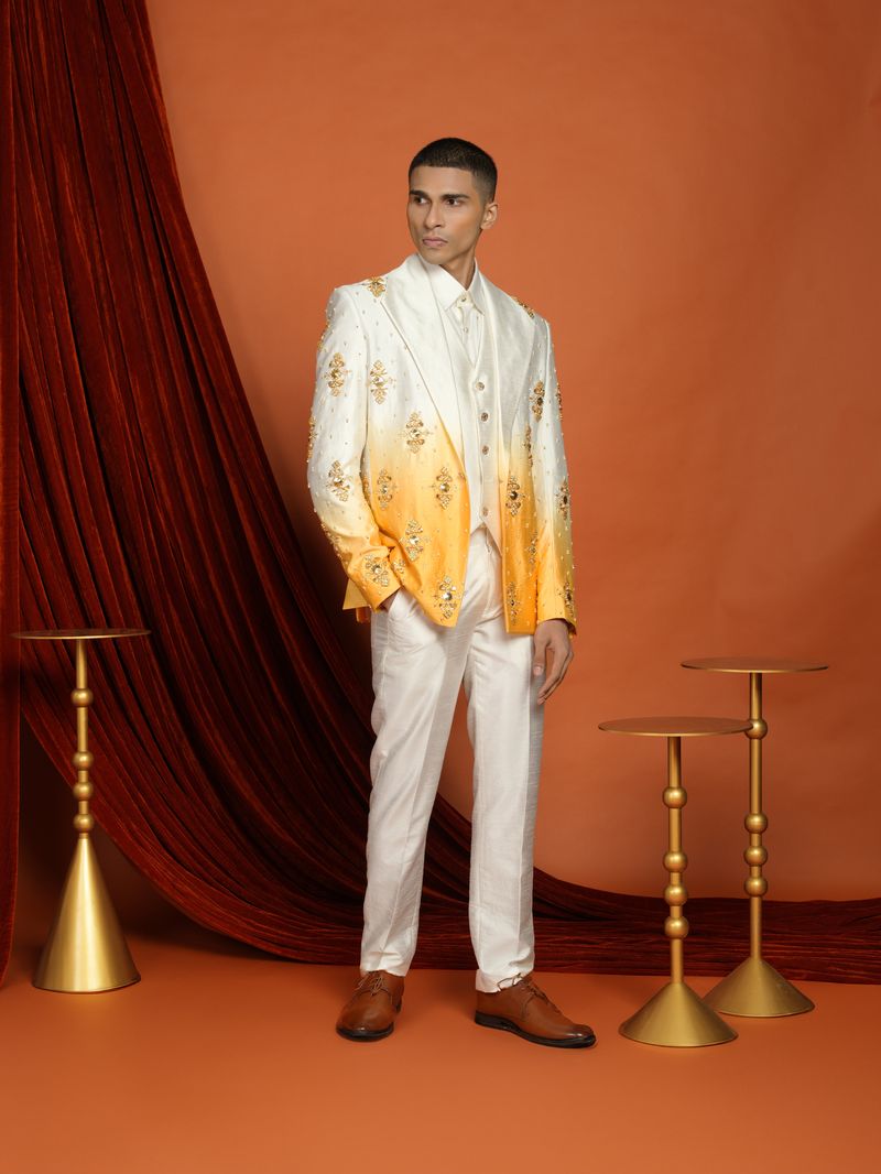 KAI - yellow ombré blazer set